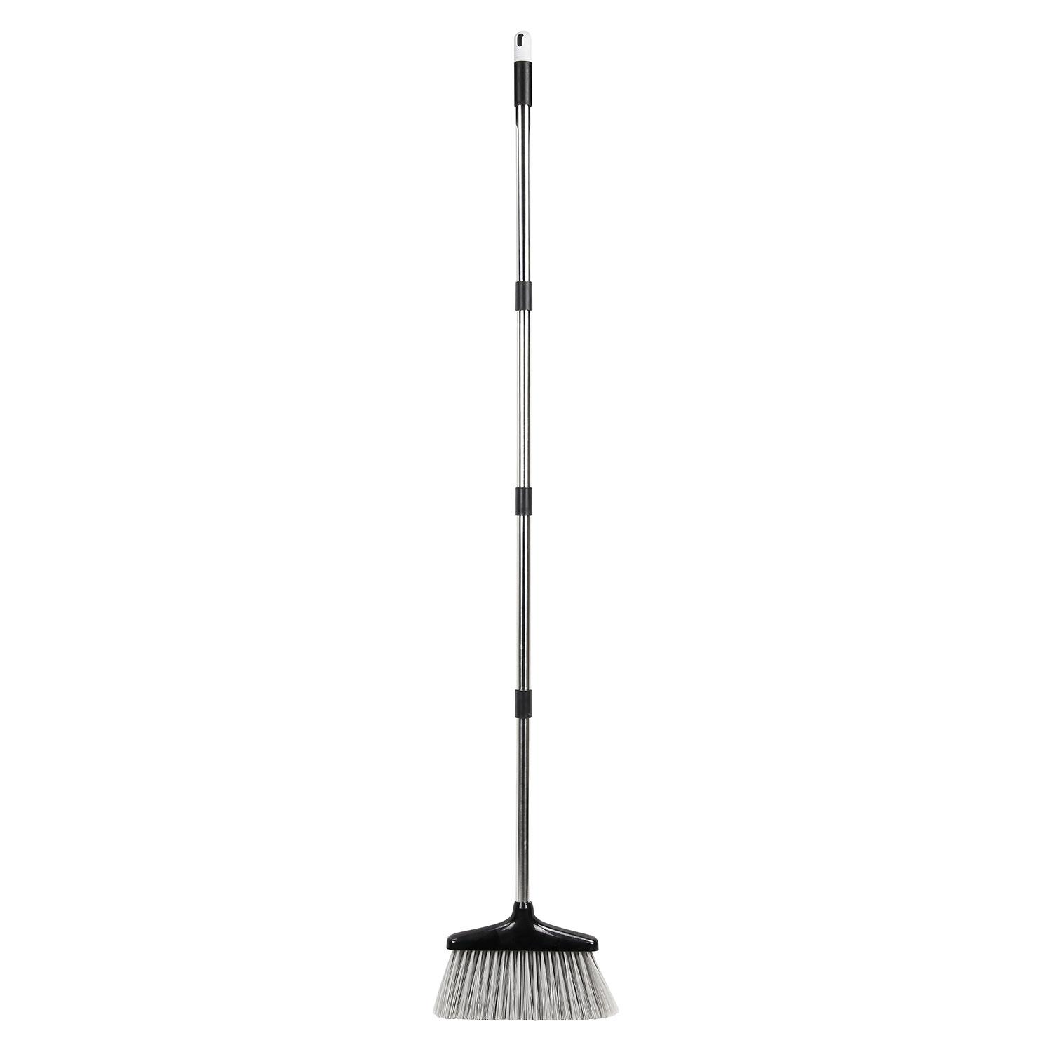Long Handled Dustpan and Brush Set Strong Metal Handle Dust Pan & Broom