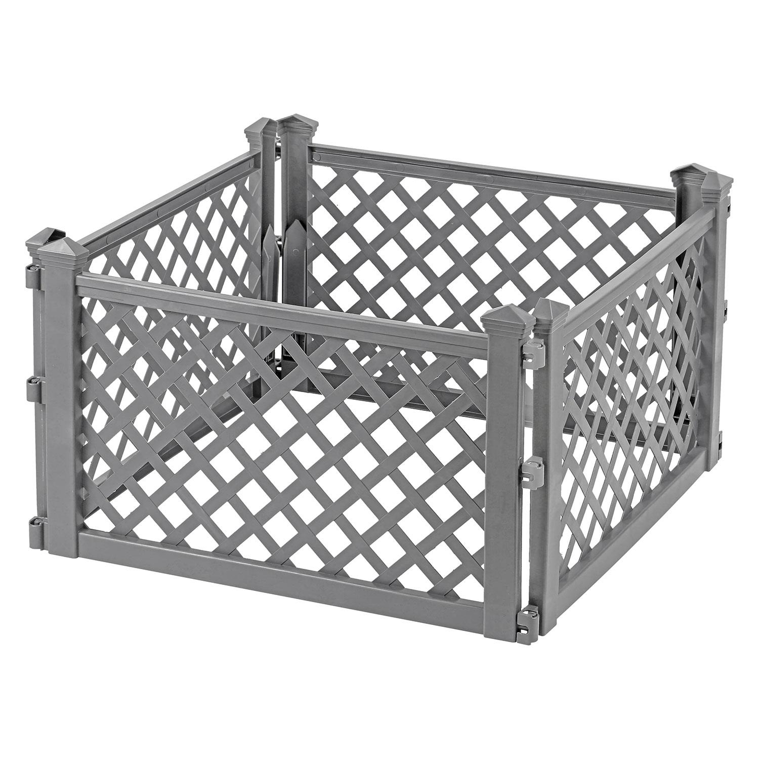 Plastic Fence Panels Garden Outdoor Lawn Edging Plant Border Landscape