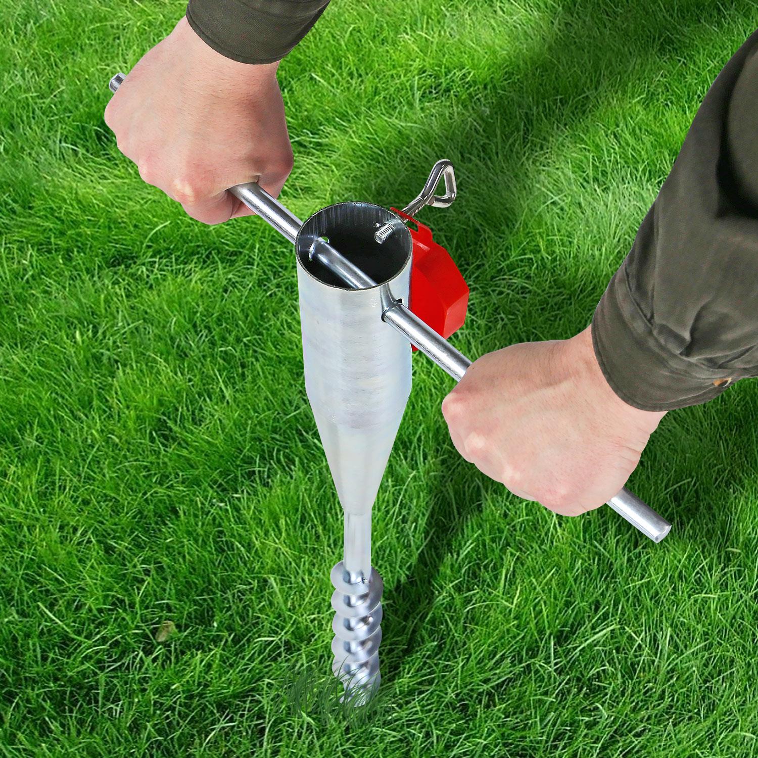 Ground Metal Plastic Umbrella Parasol Spike Lightweight Holder Garden