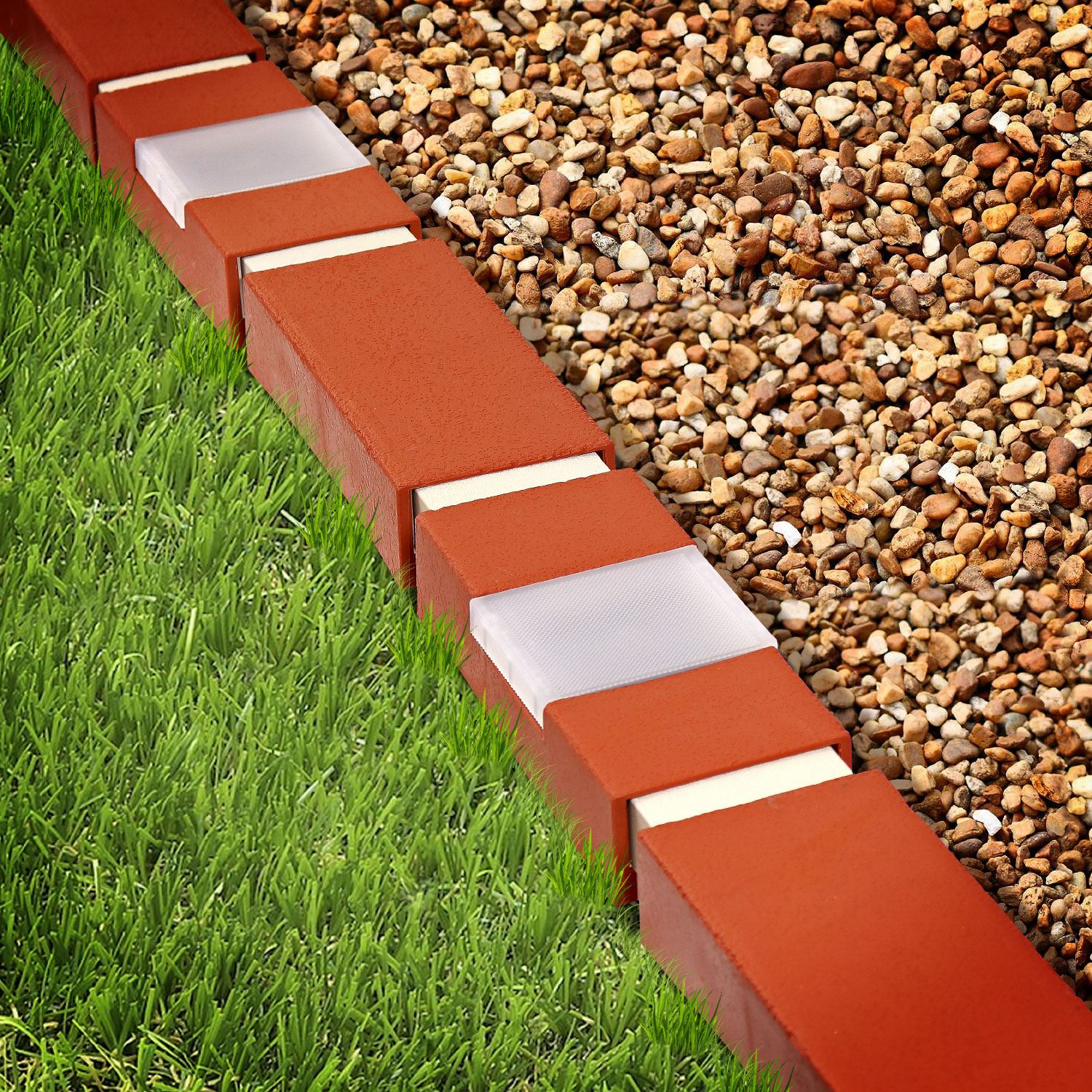 Flexible Garden Lawn Grass Edging Picket Border Panel ... Flexible Garden Lawn Grass Edging Picket Border Panel ...