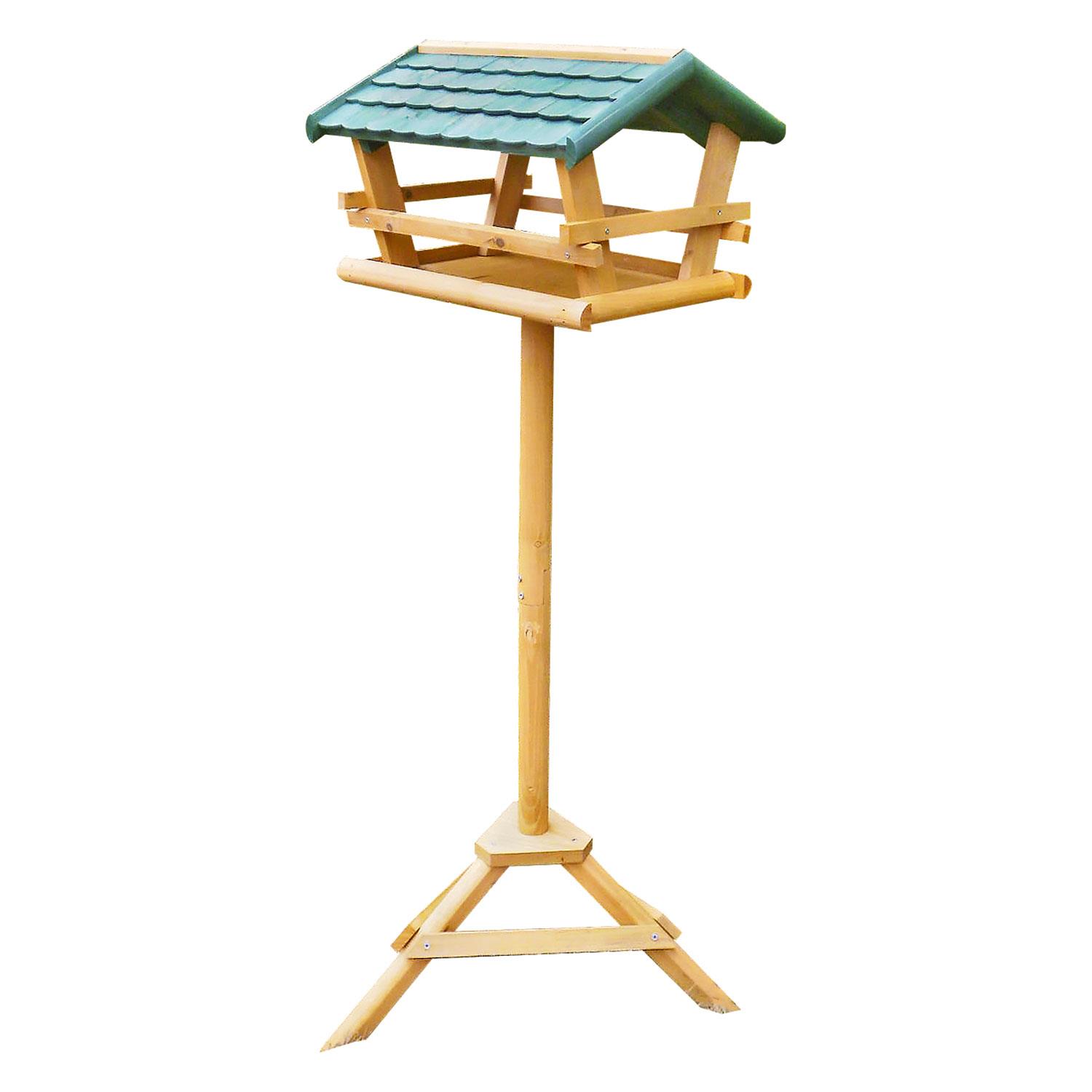 Traditional Wild Bird Premium Wooden Feeding Station Table Free