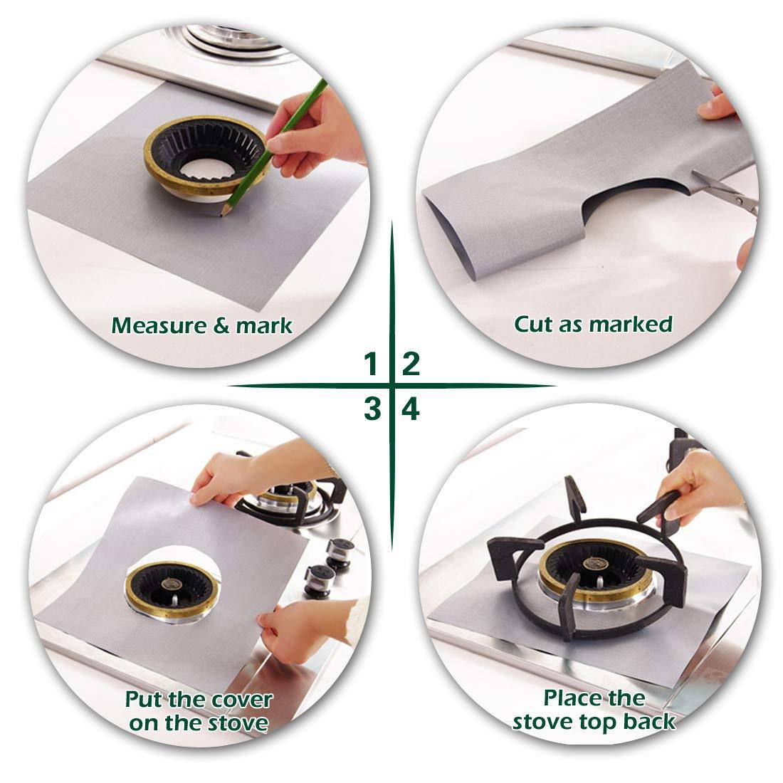 REUSABLE GAS RANGE STOVE HOB PROTECTOR LINER NON STICK GAS COOKER COVER