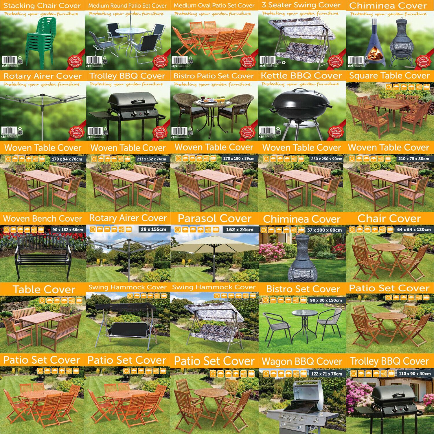 Details about OUTDOOR GARDEN FURNITURE COVERS BBQ TABLE CHAIRS BENCH HAMMOCK PARASOL COVERS Details about OUTDOOR GARDEN FURNITURE COVERS BBQ TABLE CHAIRS BENCH HAMMOCK PARASOL COVERS