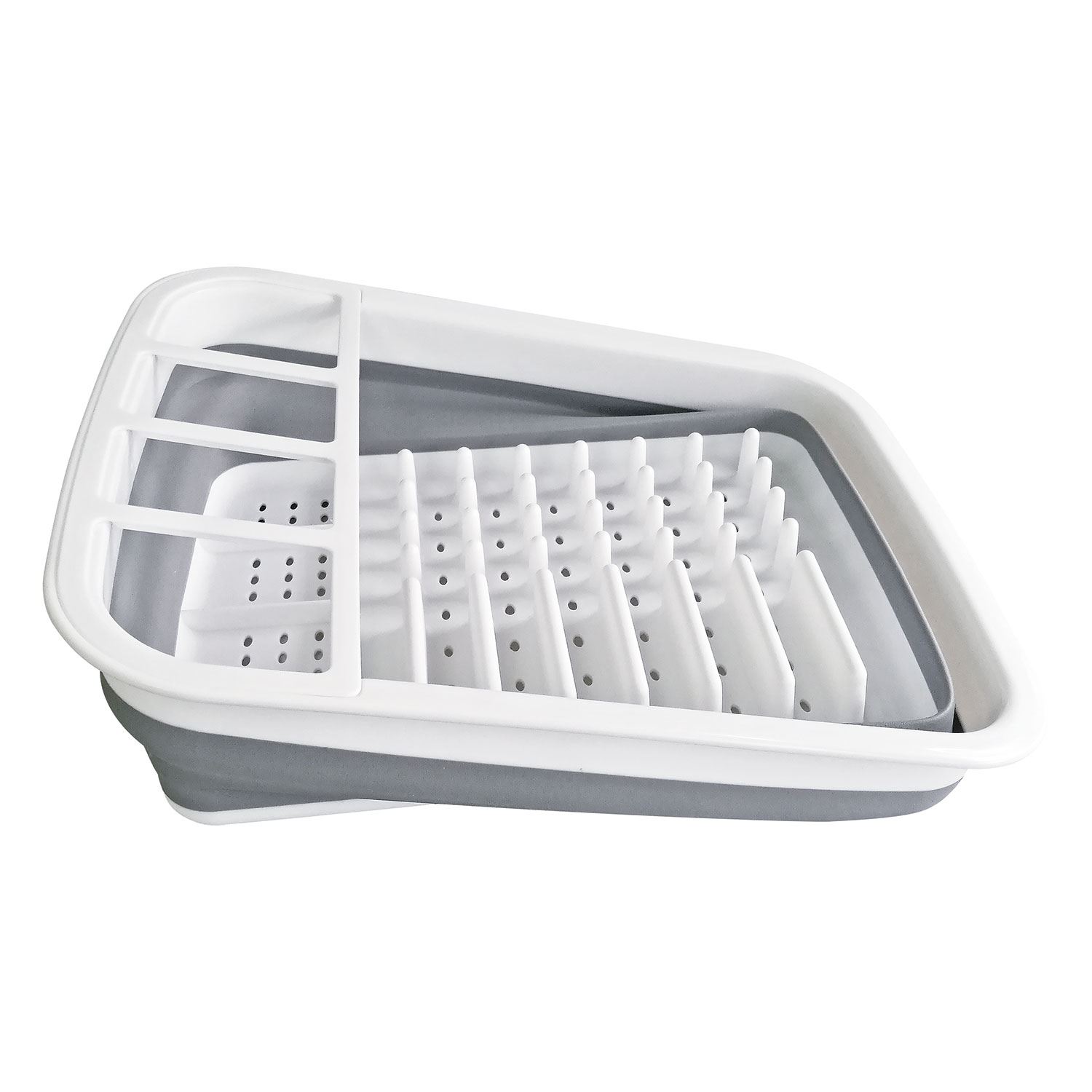 LARGE COLLAPSIBLE FOLDING DISH DRAINER DISH DRAINING BOARD CUTLERY