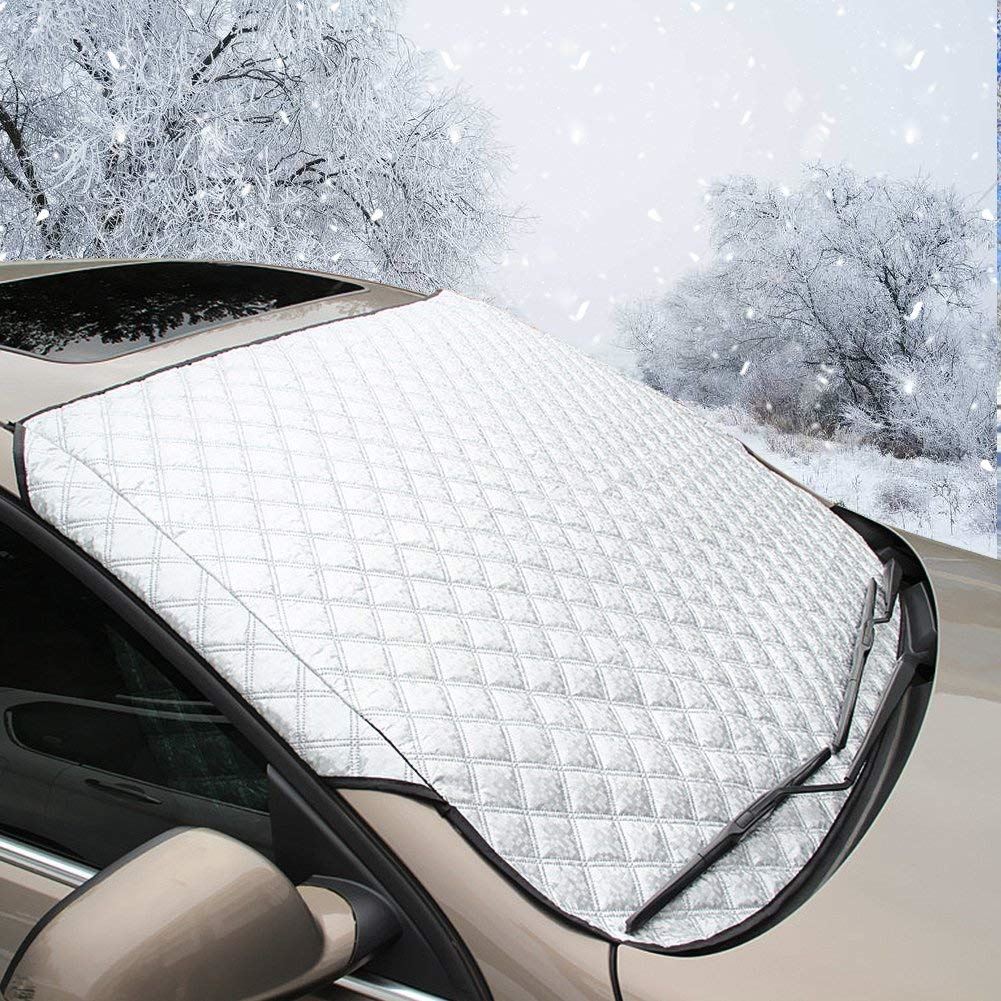 Car Reversible Windshield Aluminium Windscreen Cover Snow Ice Frost Sun