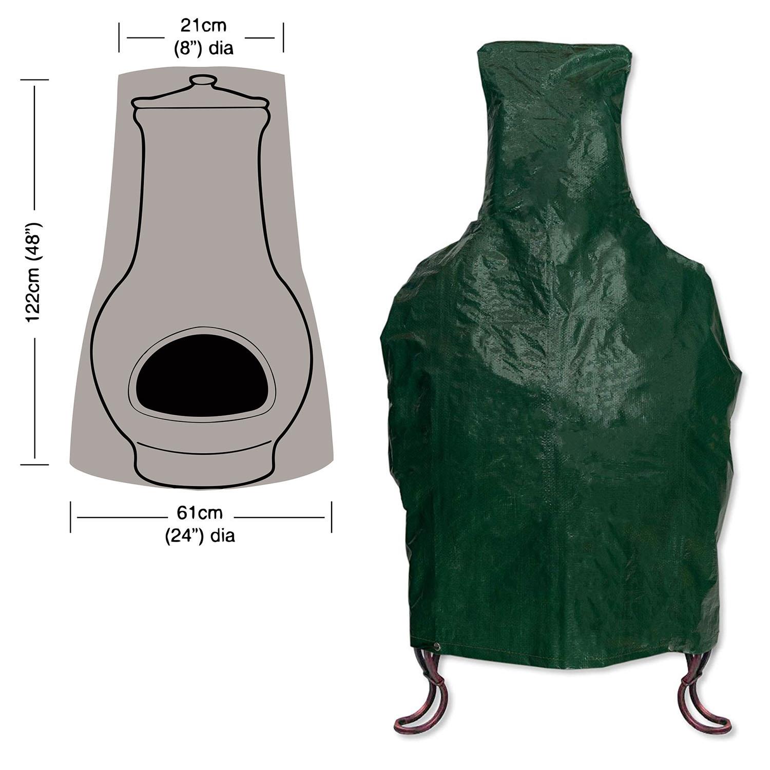LARGE CHIMINEA CHIMENEA CHIMNEA COVER WATERPROOF PROTECTOR HEAVY DUTY