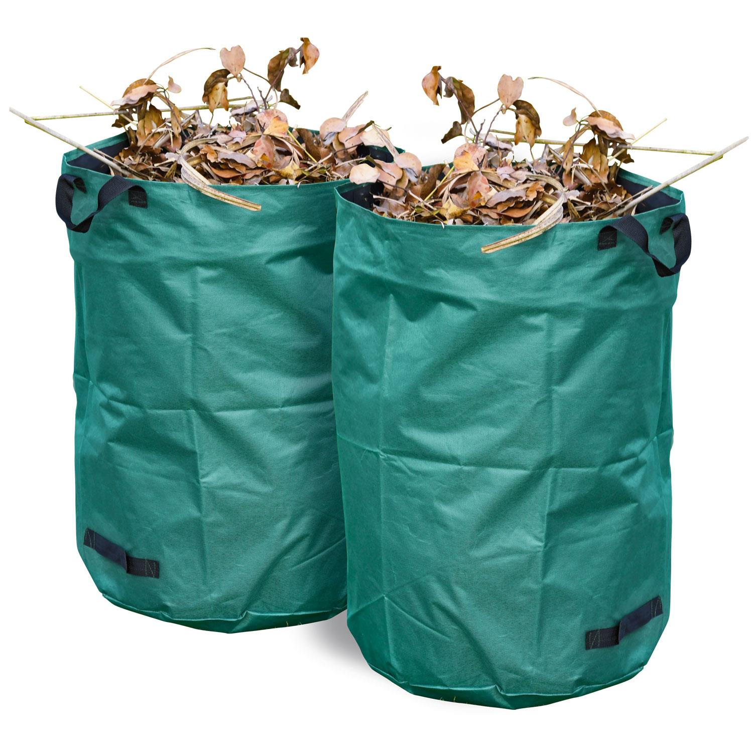 2 x LARGE HEAVY DUTY GARDEN BIN BAG WASTE LEAVES RUBBISH REFUSE SACKS