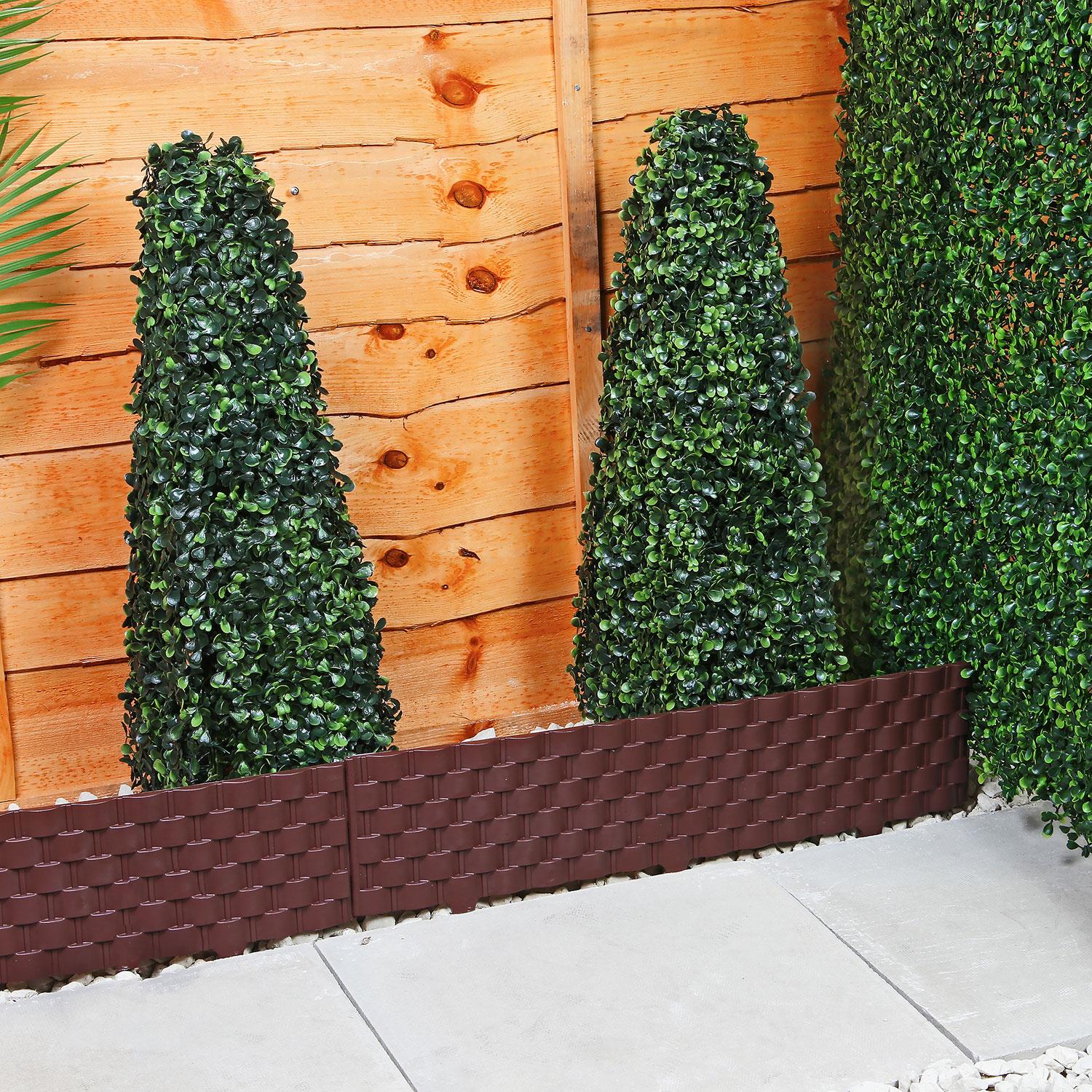 GARDEN BORDER LAWN EDGING FLEXIBLE PLASTIC FLOWER BED HAMMER IN PATH EDGE FENCE - Picture 81 of 86