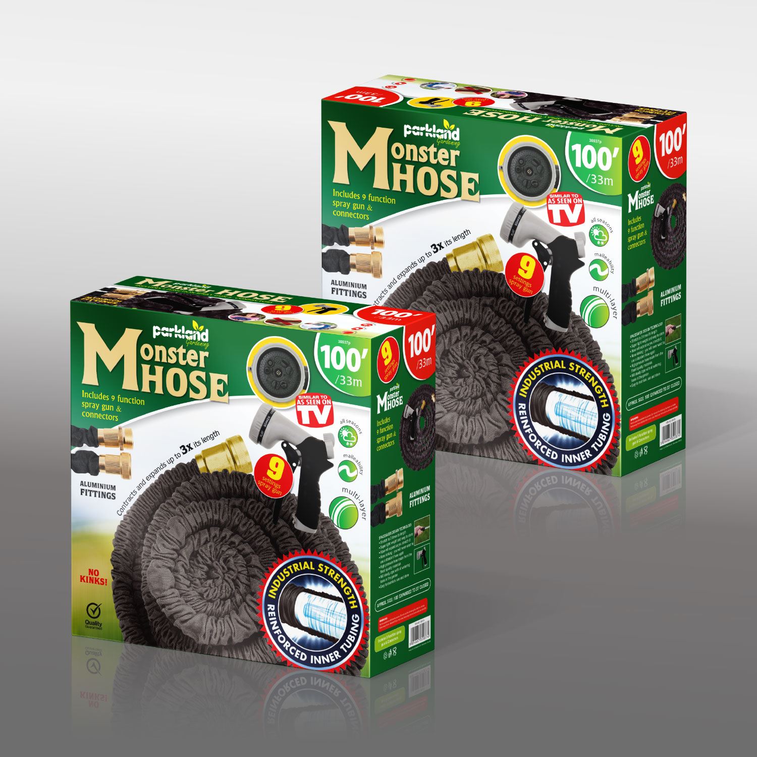 50FT 150FT Expandable Flexible Garden Hose Pipe Expanding Aluminium