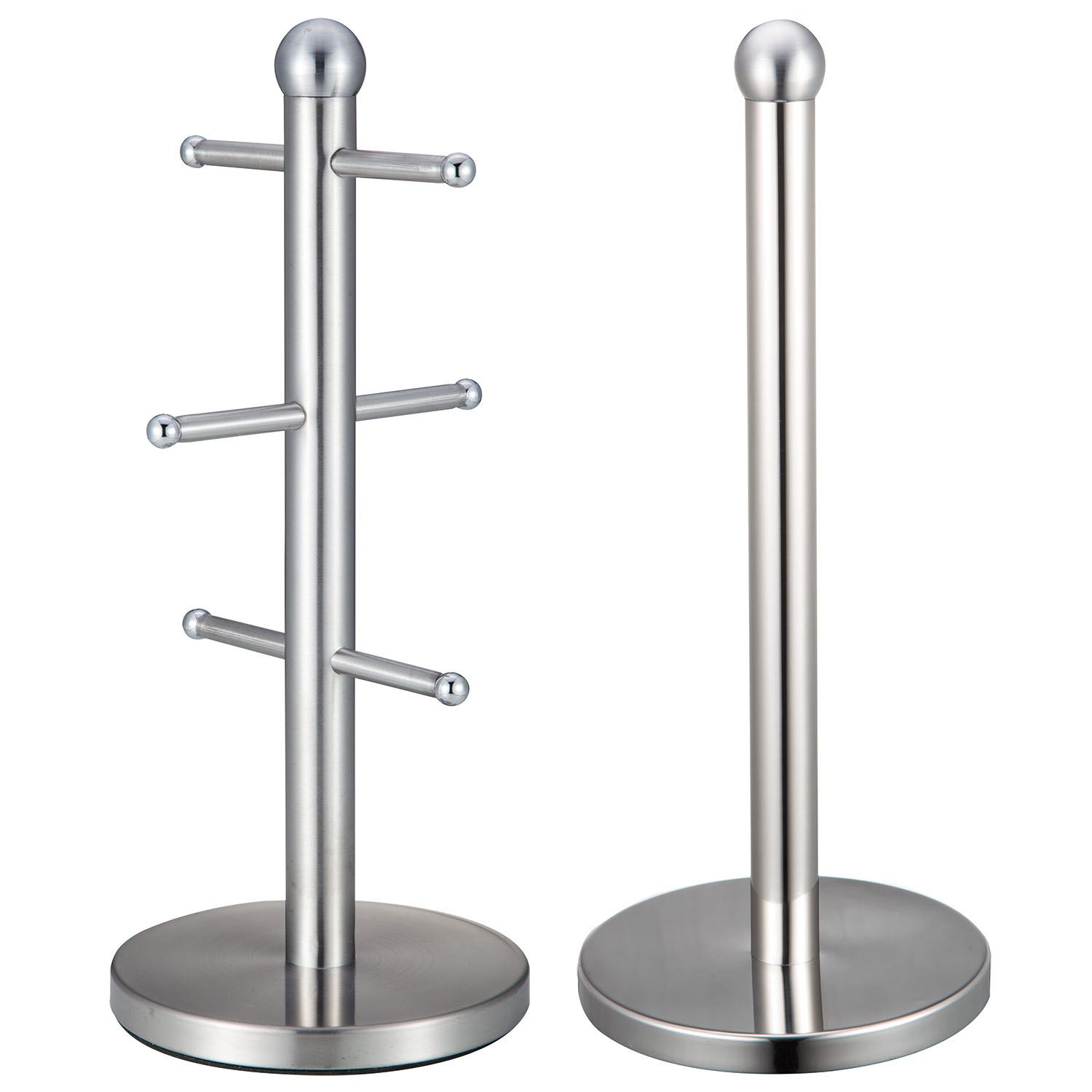 Red Quality Stainless Steel 6 Cup Mug Tree Standing Kitchen Holder 308