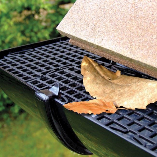5m Gutter Mesh Roof Guttering Guard Cover To Stop Leaf & Debris Cloggs
