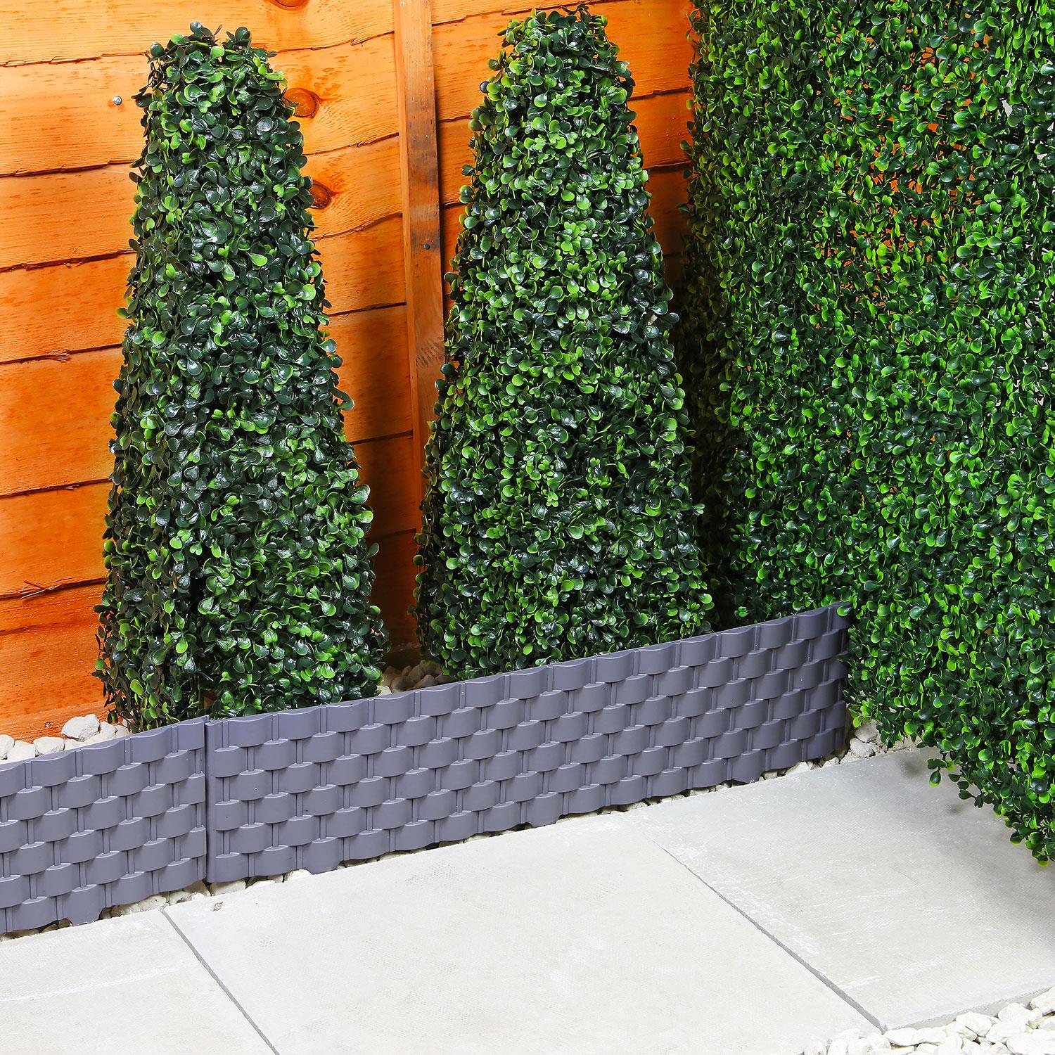 GARDEN BORDER LAWN EDGING FLEXIBLE PLASTIC FLOWER BED HAMMER IN PATH EDGE FENCE - Picture 74 of 86