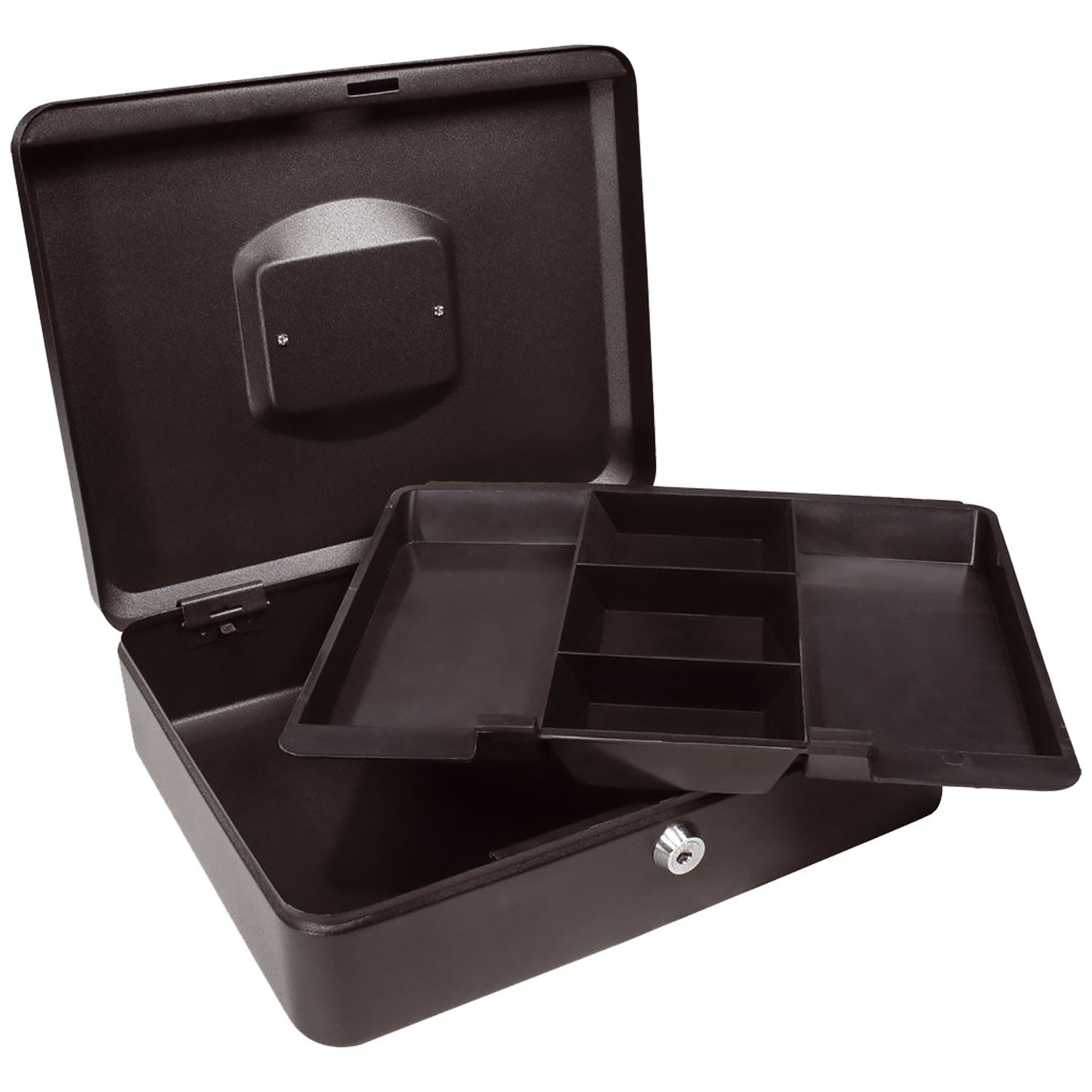 New Petty Cash Box Money Bank Deposit Steel Tin Security Safe With 2 Keys & Tray eBay