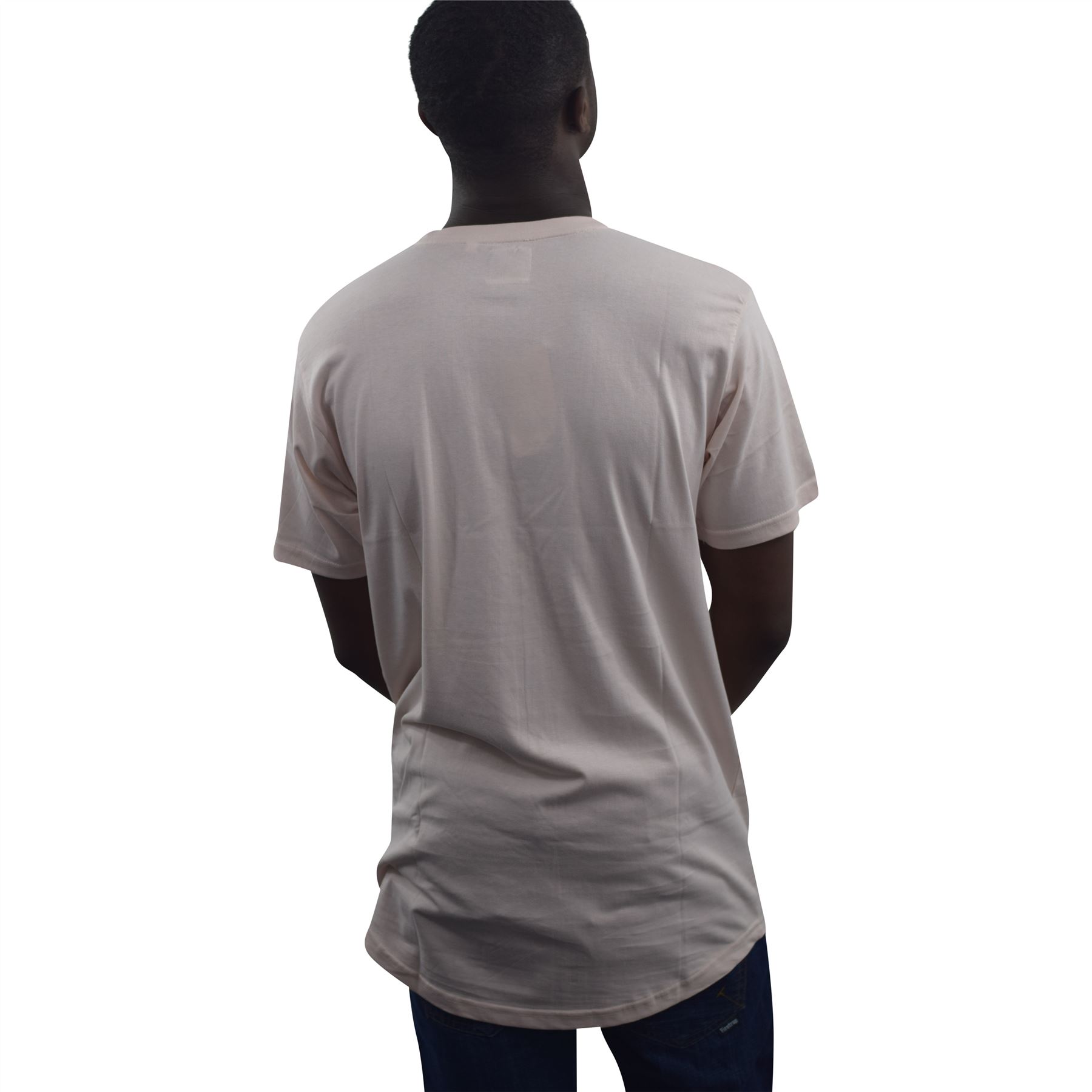 Mens Longline T-Shirts Short Sleeve High Quality Cotton Plain Designer Tee Top