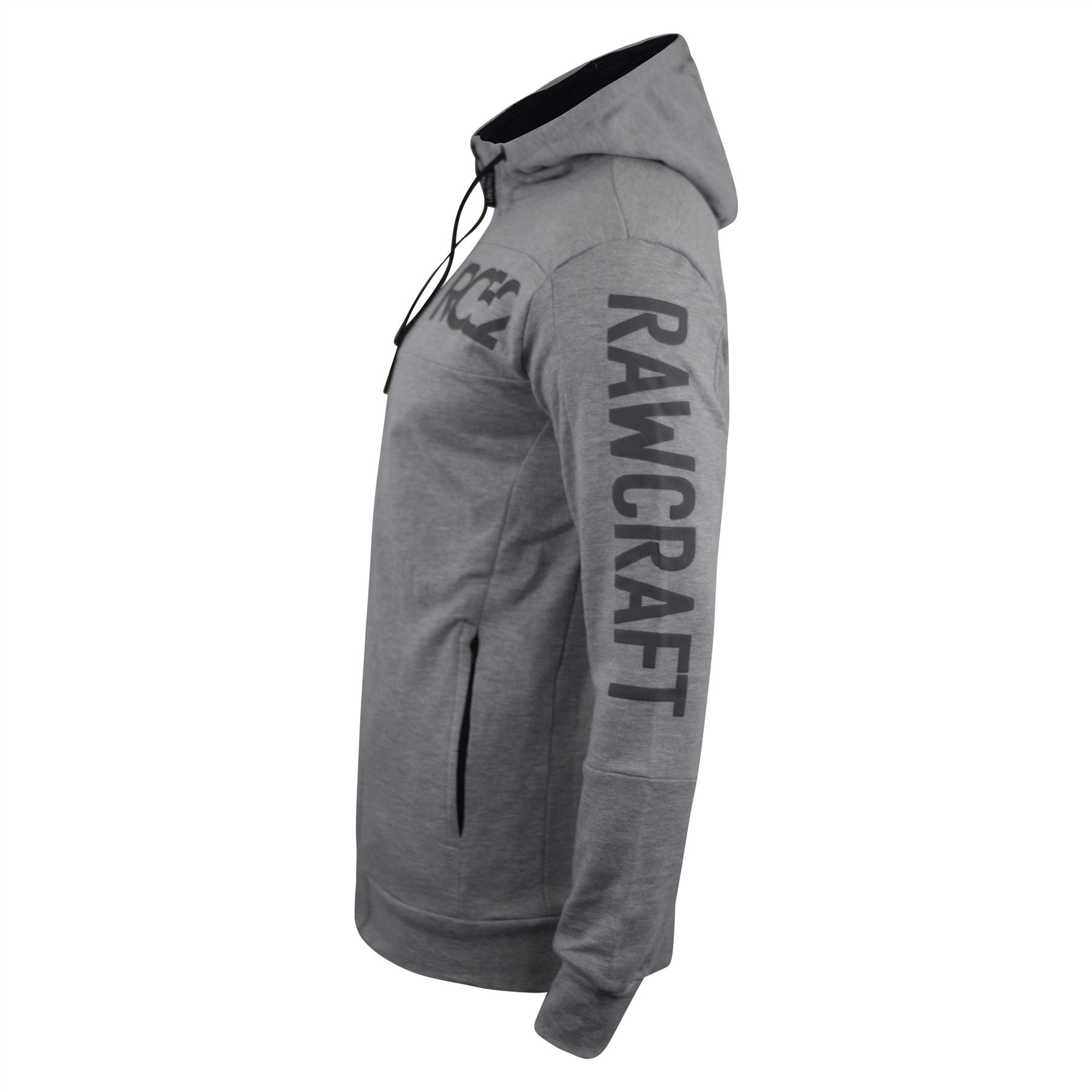 Rawcraft Mens Fashion Hooded Longsleeve Cardigan Jumper Knitwear