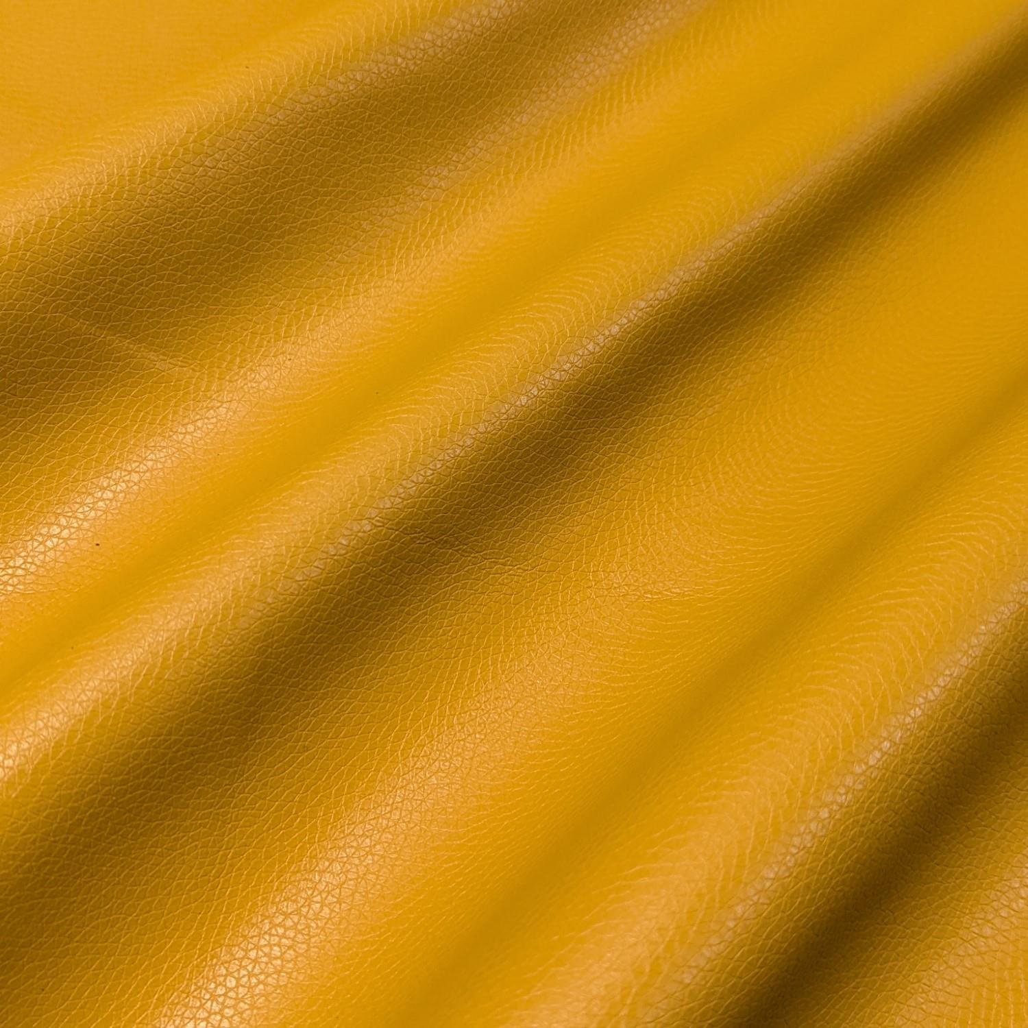 Amarillo Super Soft Faux Leather Fabric 430gsm PU Upholstery - Picture 25 of 50