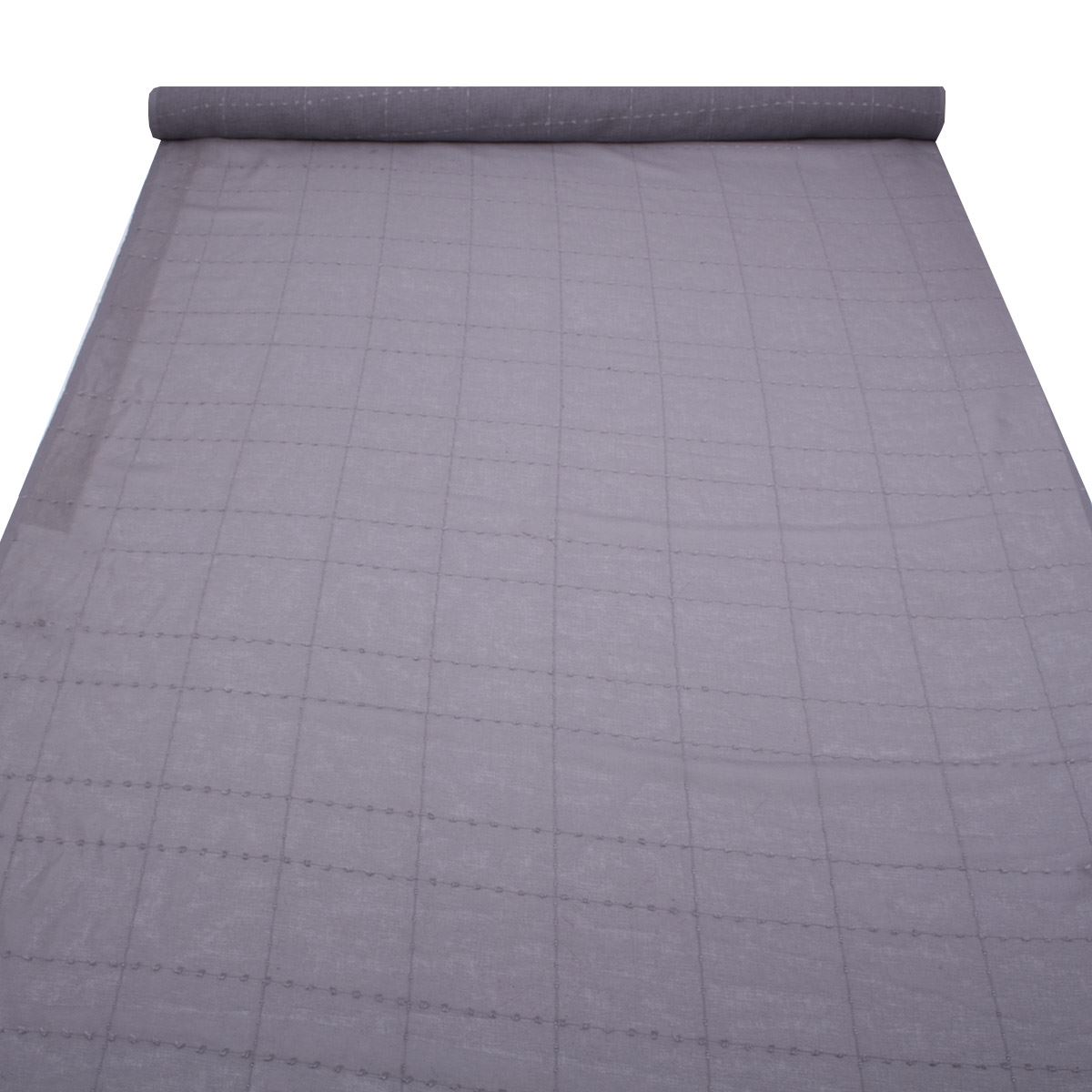 Embroidered Square Check Curtain Netting Voile Kitchen Mesh Window Fabric - Picture 8 of 38