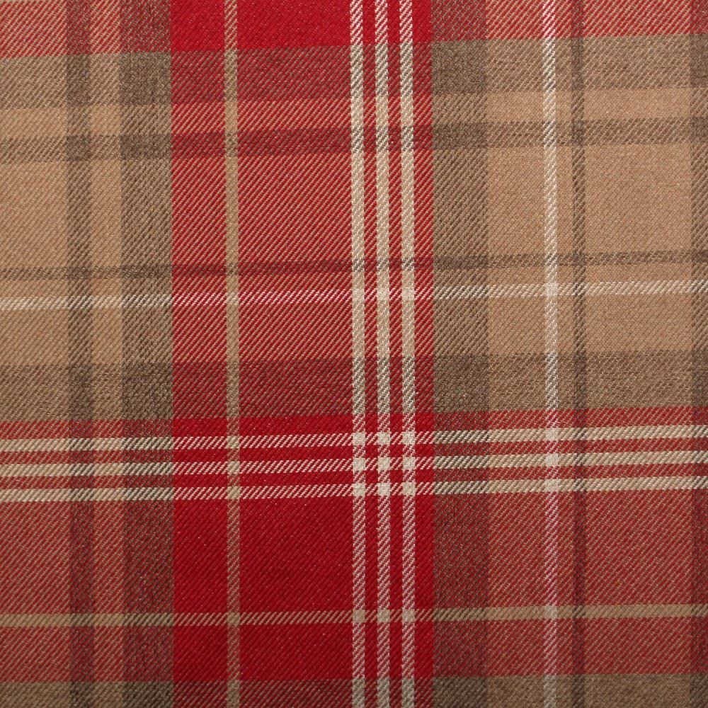 Soft Tartan Faux Wool Large Check Classic Design Curtain Cushion Sofa