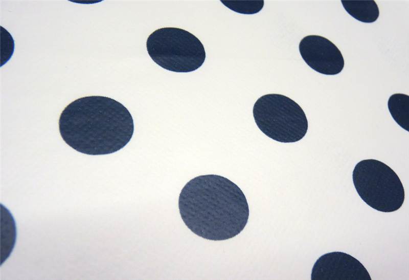 LARGE POLKA DOT SPOT PVC OILCLOTH VINYL FABRIC TABLECLOTH Sold by the