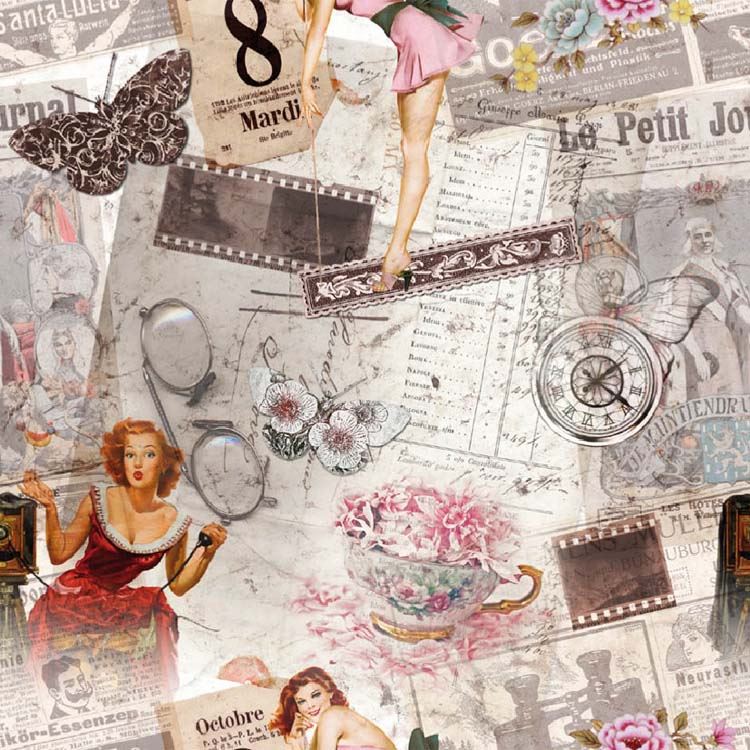 100 COTTON DIGITAL FUNKY RETRO POP ART PRINTS CRAFT UPHOLSTERY FABRIC