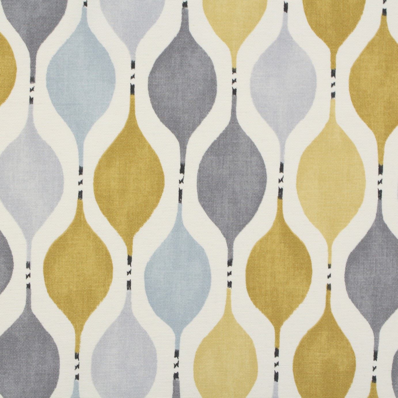 Hour Glass Retro Cotton Panama Print Curtain Blinds Cushion Upholstery