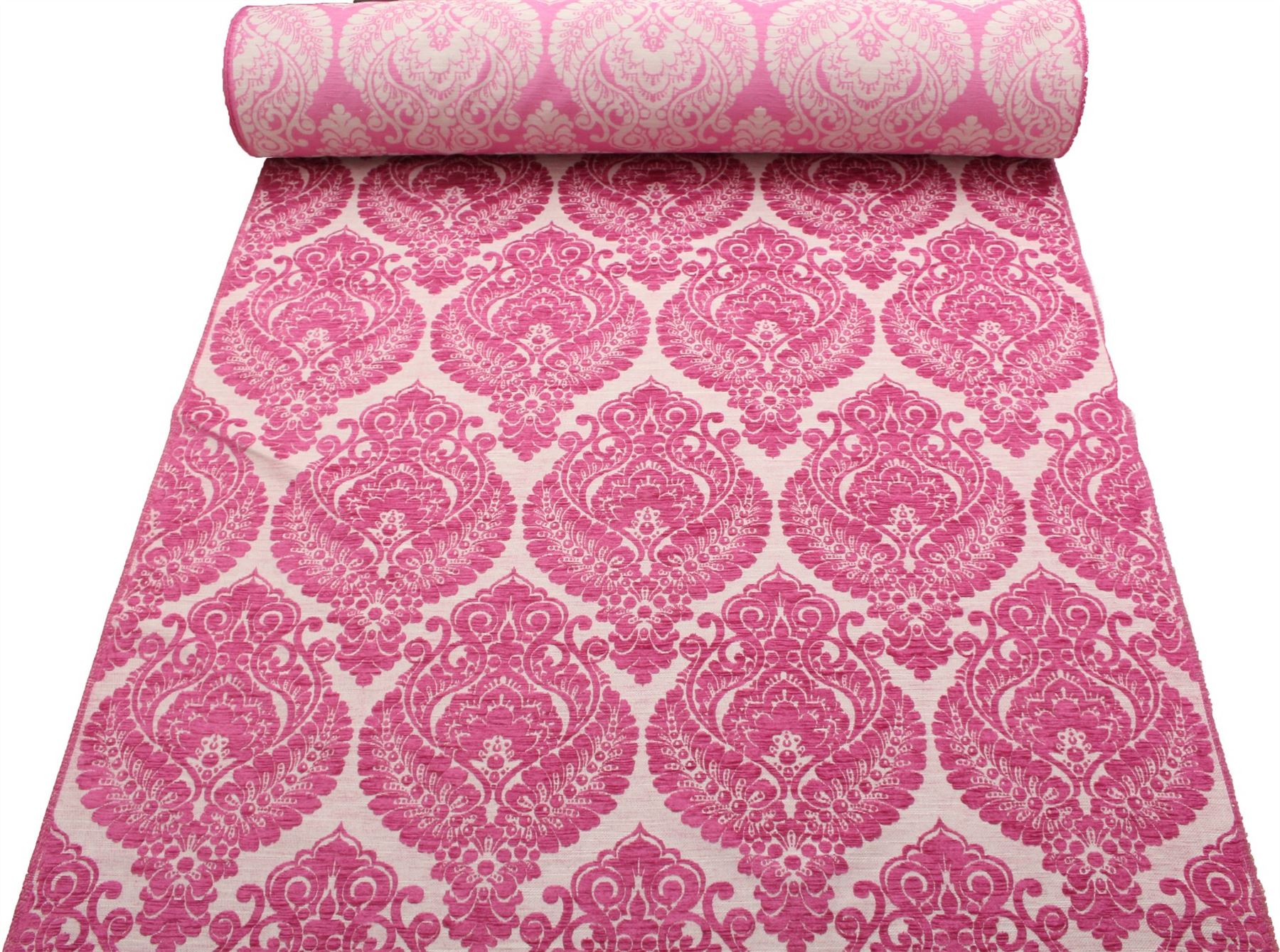 HEAVY WEIGHT VELVET CHENILLE FLORAL DAMASK DFS SOFA CUSHION UPHOLSTERY