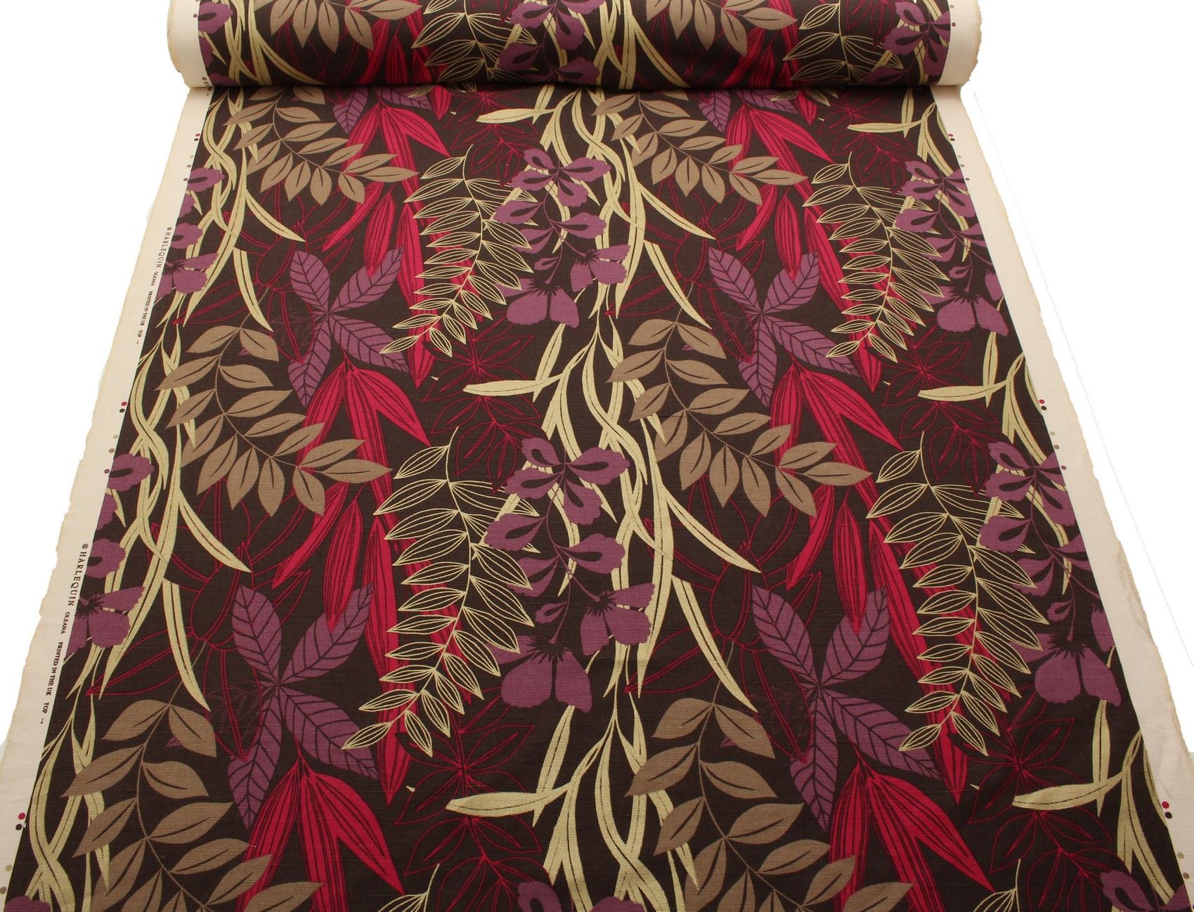 HARLEQUIN DESIGNER COTTON JUTE FLORAL HEAVY PRINTS CURTAIN UPHOLSTERY