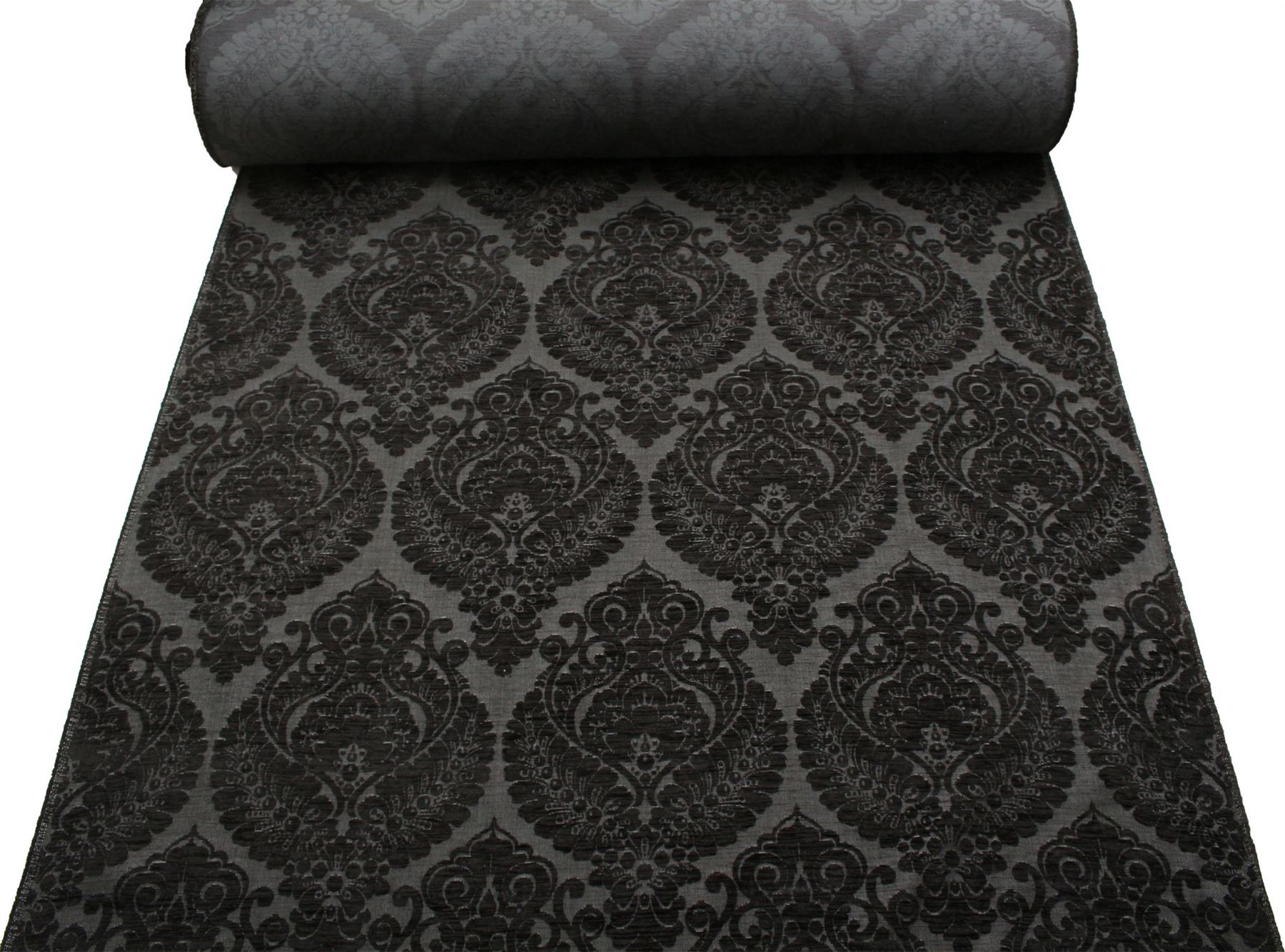 HEAVY WEIGHT VELVET CHENILLE FLORAL DAMASK DFS SOFA CUSHION UPHOLSTERY