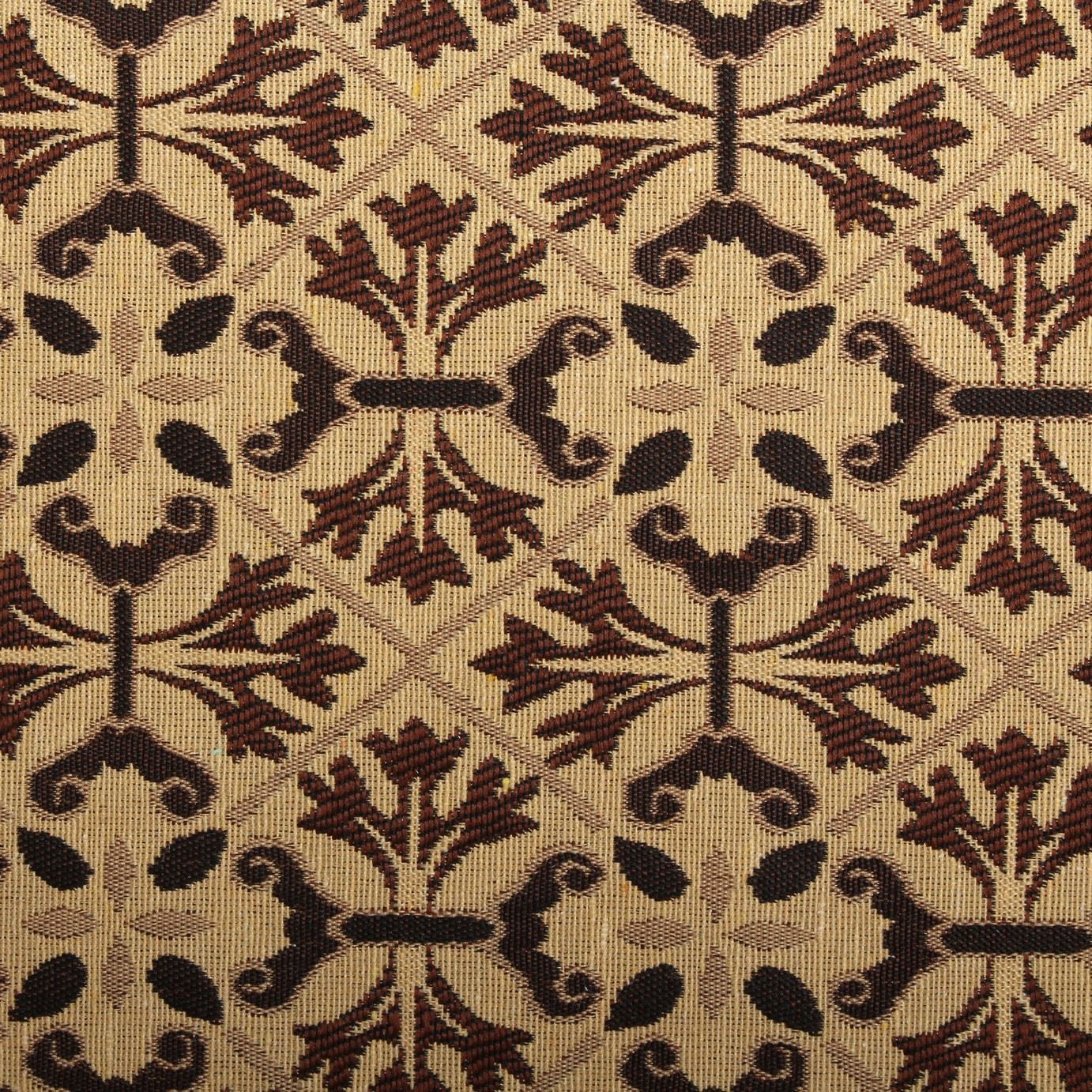 TRADITIONAL FLORAL GEOMETRIC DIAMOND TAPESTRY WEAVE UPHOLSTERY