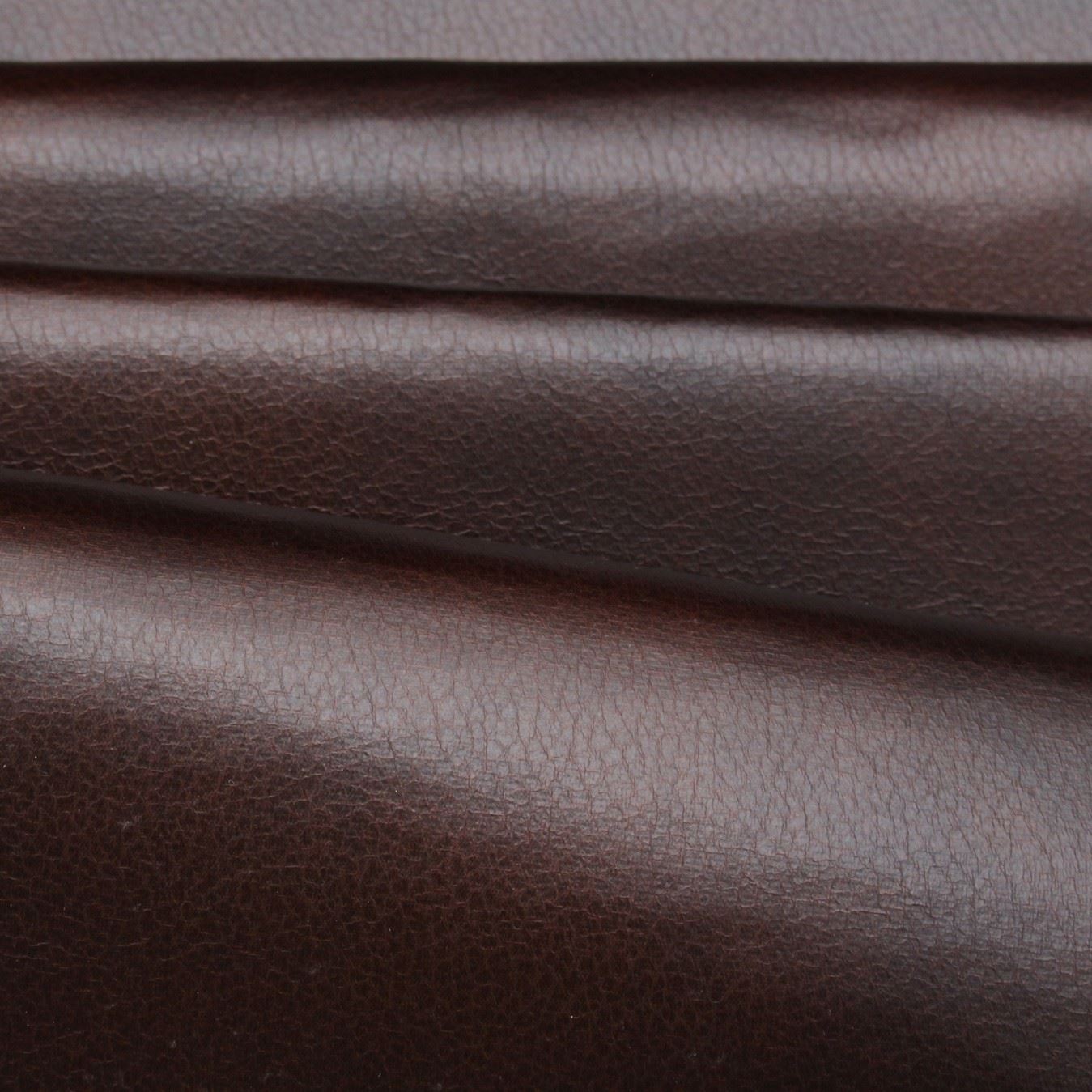 DISTRESSED ANTIQUE AGED BROWN FIRE RETARDANT FAUX LEATHER UPHOLSTERY FABRIC