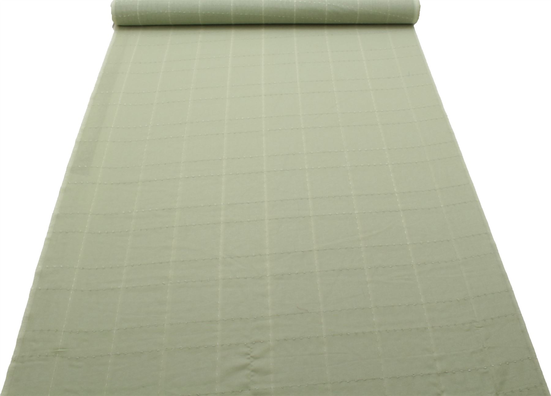 Embroidered Square Check Curtain Netting Voile Kitchen Mesh Window Fabric - Picture 5 of 38