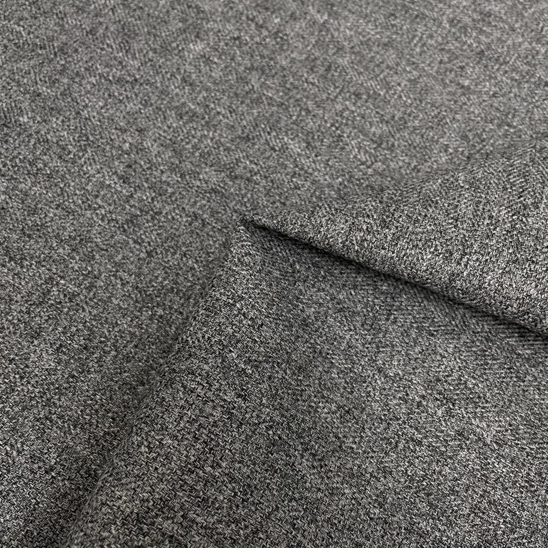Fire Retardant Rustic Tweed Faux Wool Look Chevron Woven Upholstery Fabric - Picture 8 of 57