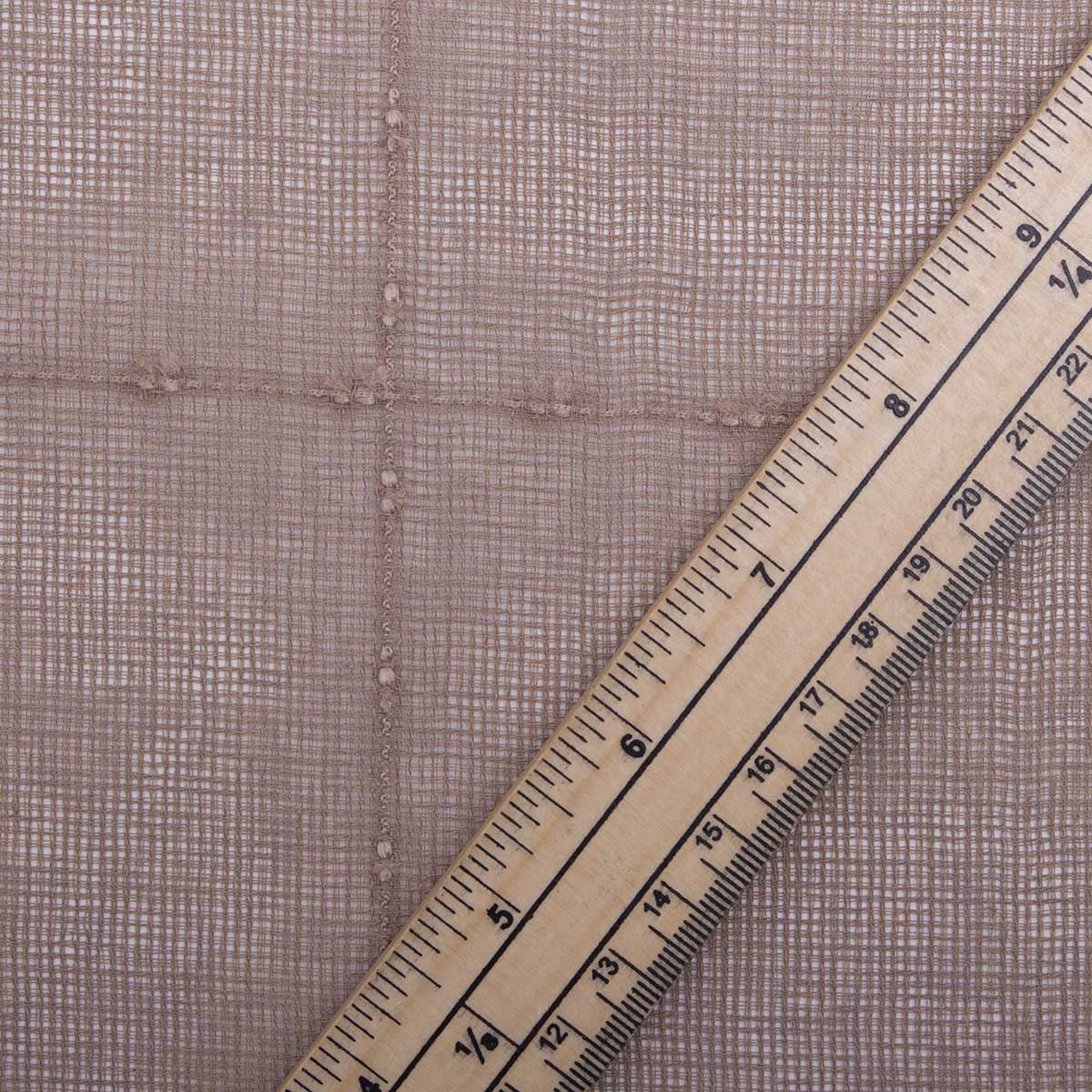 Embroidered Square Check Curtain Netting Voile Kitchen Mesh Window Fabric - Picture 13 of 38