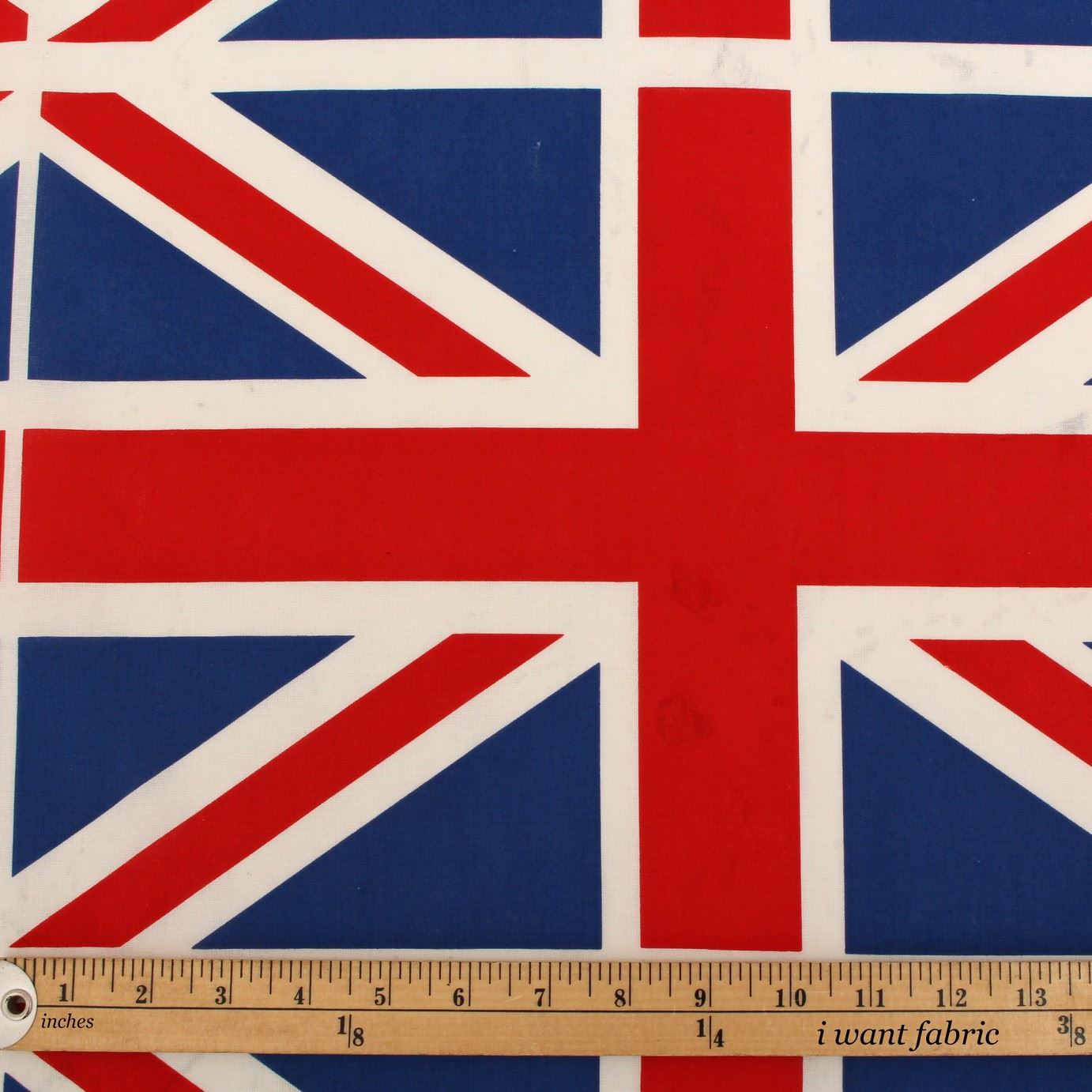 100 COTTON BRITISH FLAG UNION JACK ST CRAFTING PATCHWORK CRAFT