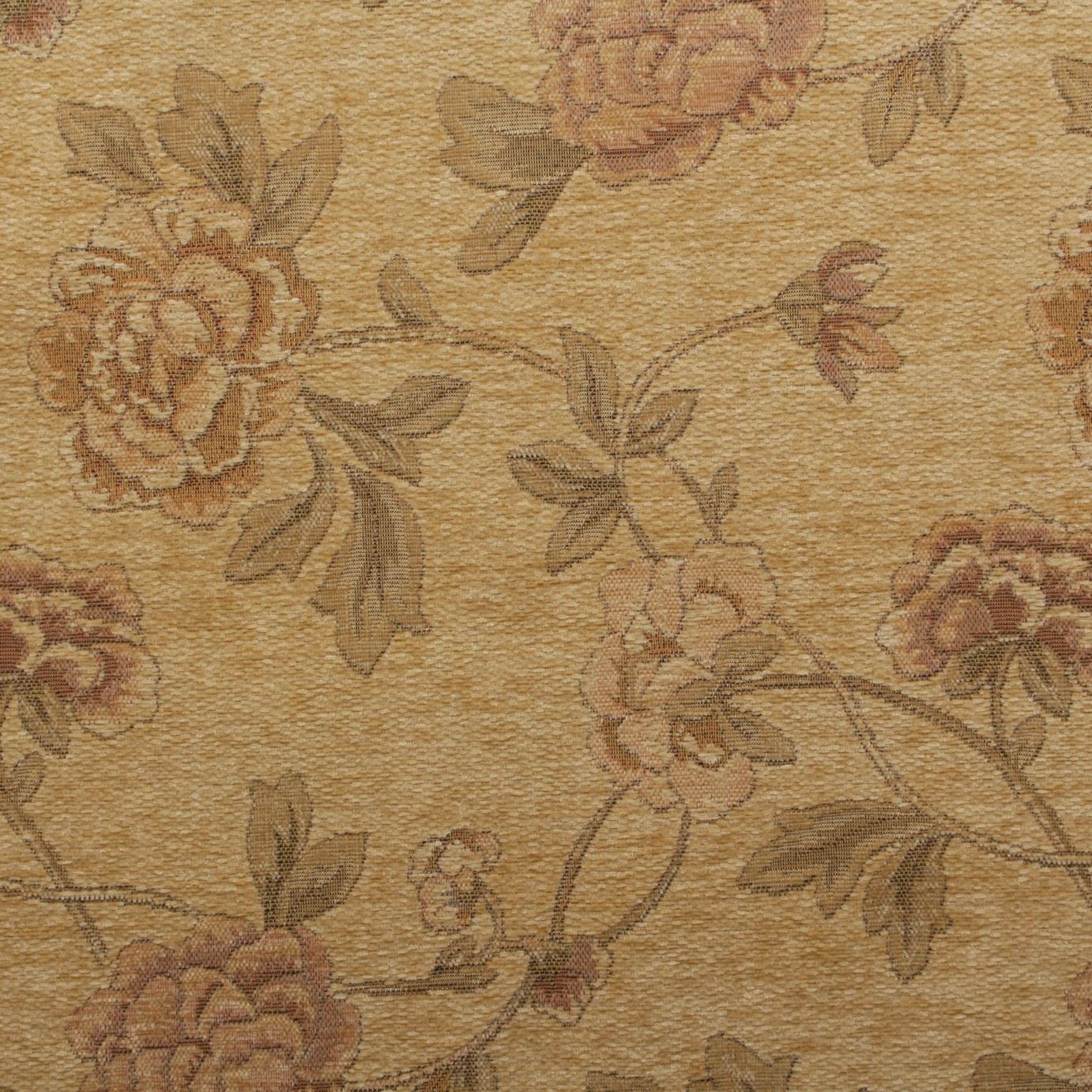 FLORAL DISTRESSED VINTAGE TRADITIONAL TAPESTRY CURTAIN CUSHION