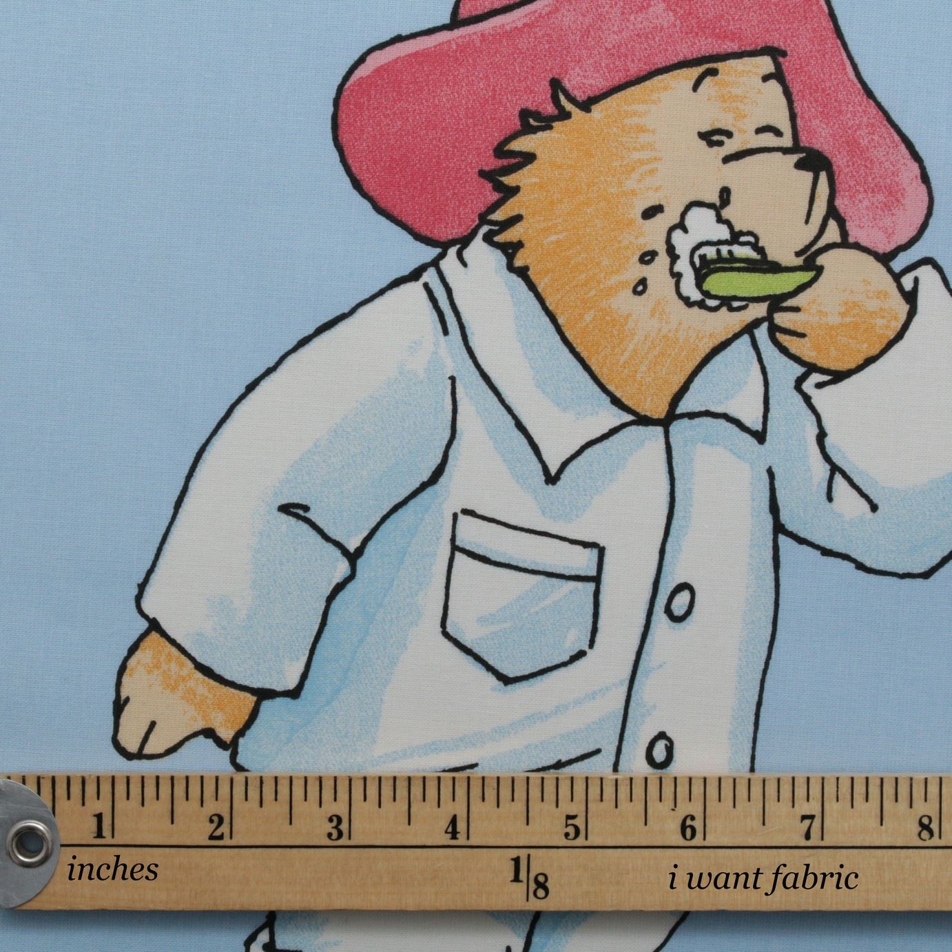Licensed Paddington Bear 100 Cotton Print Children's Furnishing