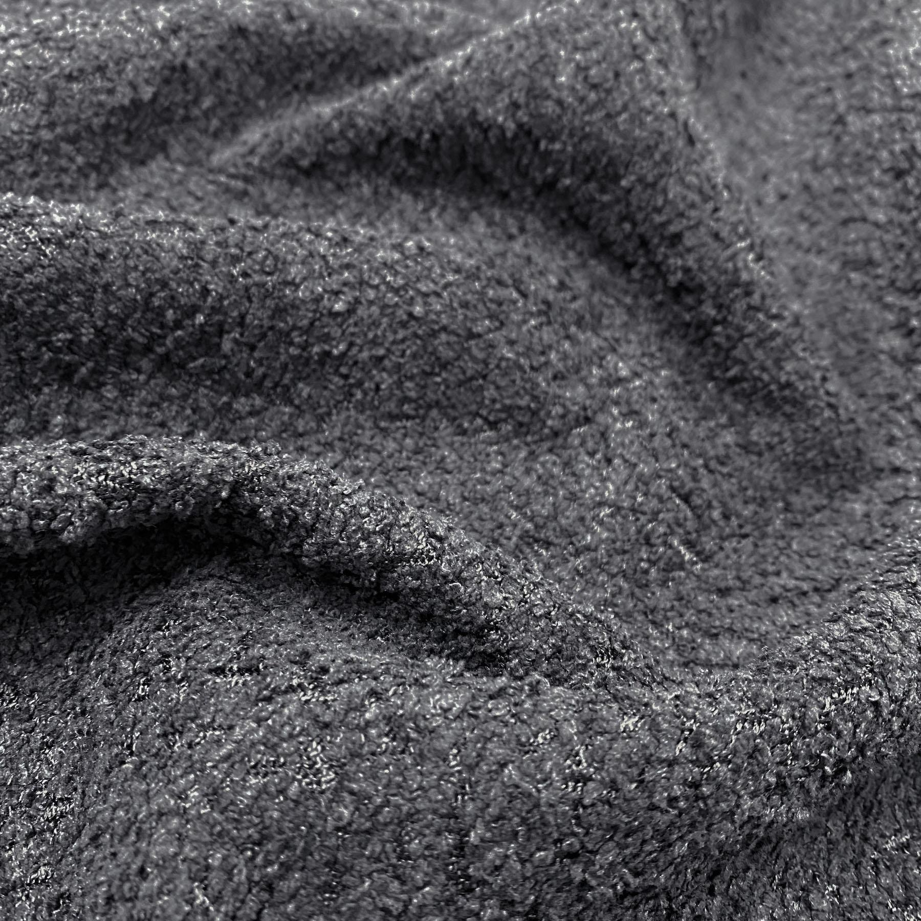 Soft Teddy Boucle Slubbed Curled Sherpa Fire Retardant Nubby Upholstery Fabric - Picture 49 of 59
