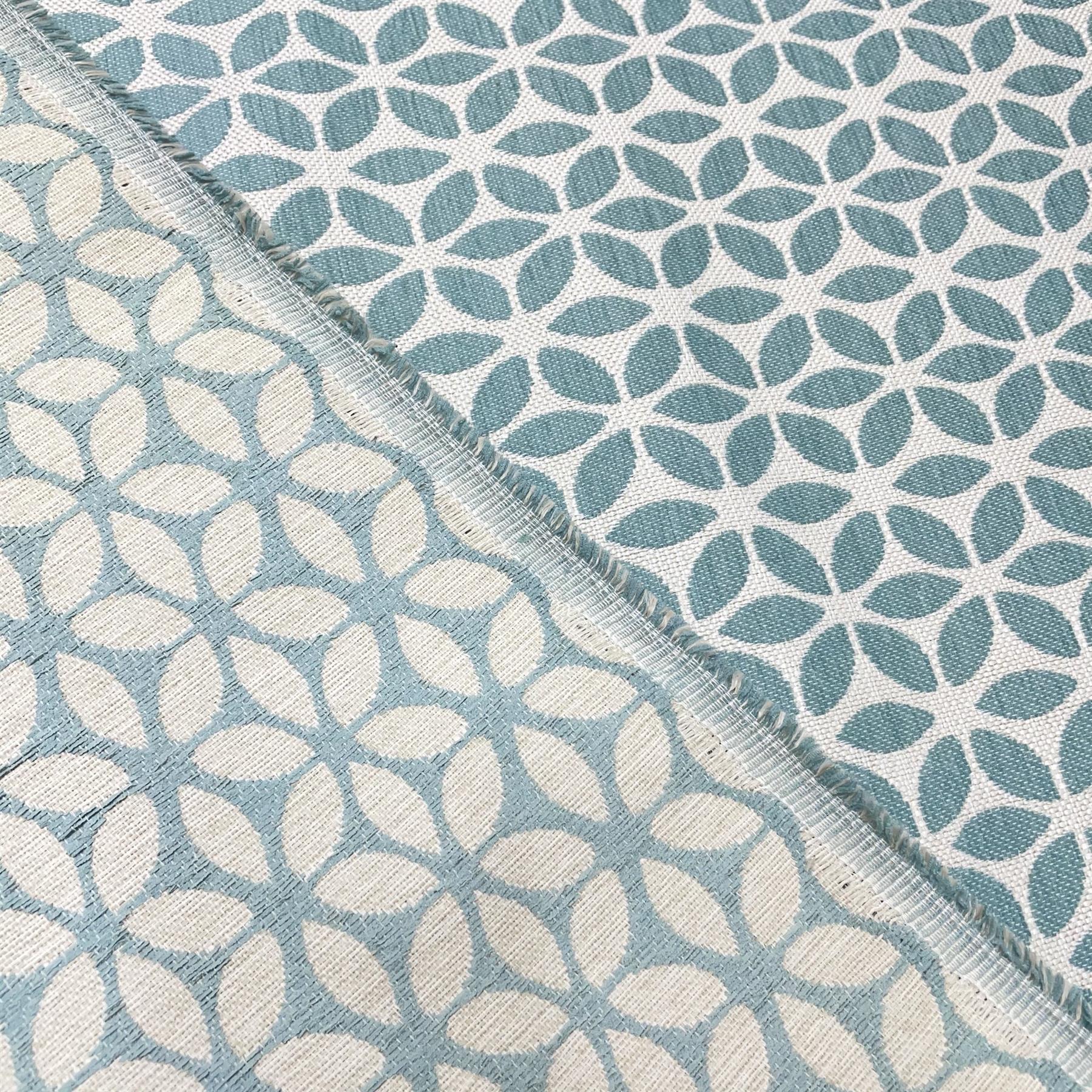 Balham Geometric Fire Retardant Woven Heavy Furnishing Upholstery Fabric - Picture 2 of 23