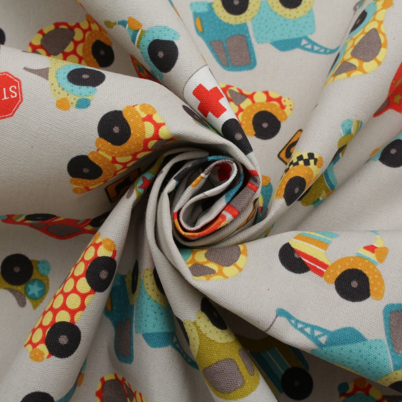 100 Heavy Cotton Panama Printed Childrens Curtain Cushion Upholstery Fabric