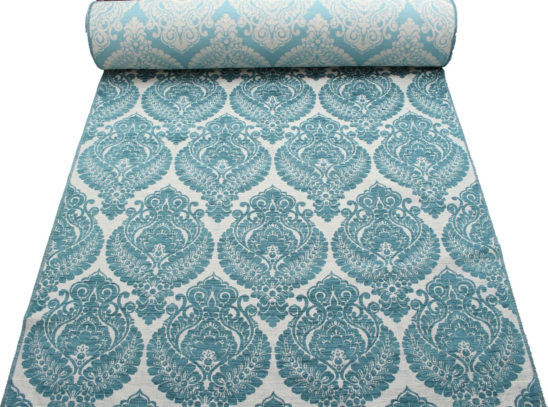 HEAVY WEIGHT VELVET CHENILLE FLORAL DAMASK DFS SOFA CUSHION UPHOLSTERY