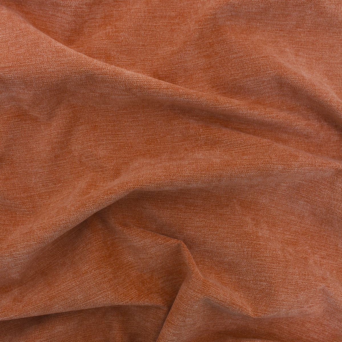 New Luxurious Soft Low Pile Chenille Fabric Curtains Upholstery Orange Fabric