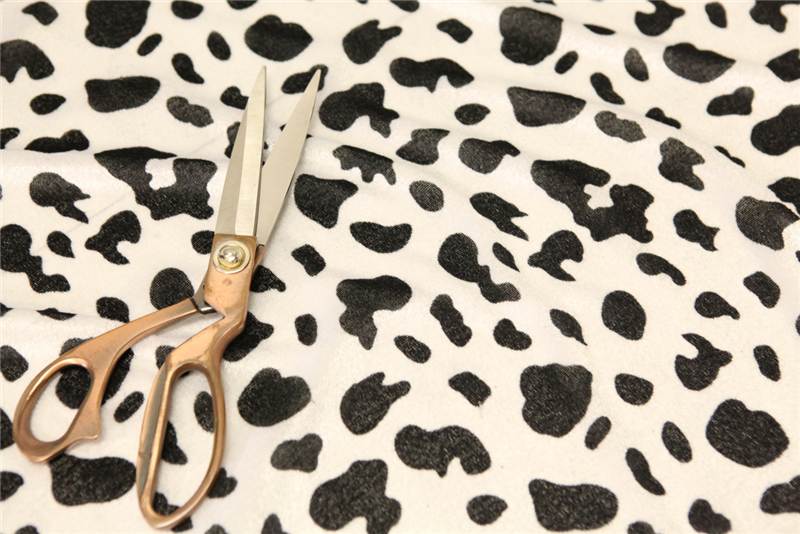 ANIMAL PRINT POLYESTER VELOUR FAUX FUR DRESS FABRIC PONY SKIN MATERIAL