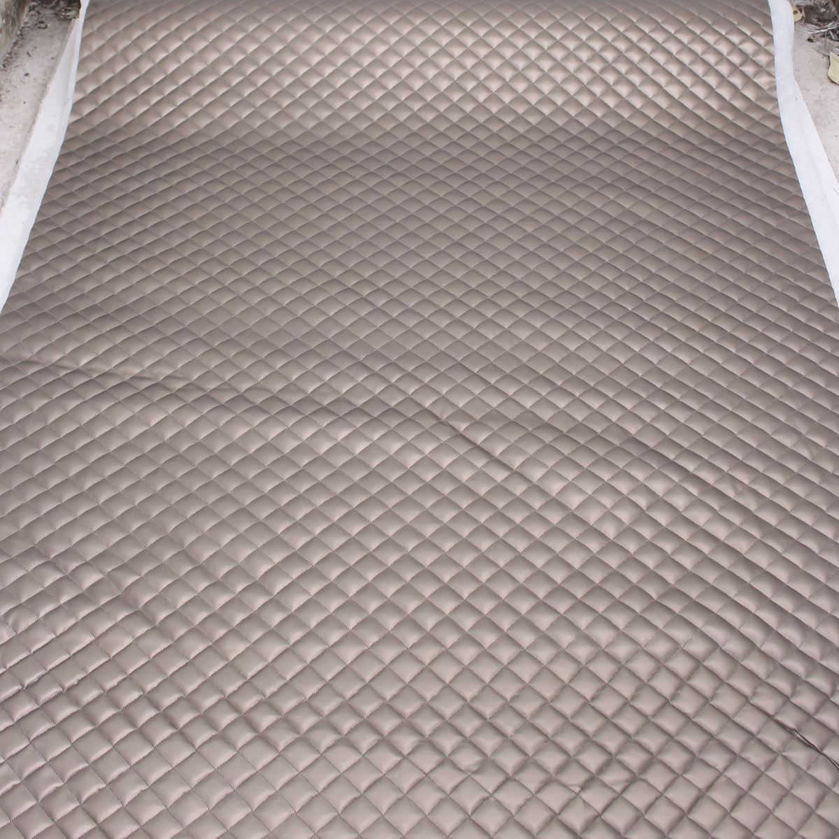 Quilted leather Diamond Padded Cushion Faux Leather Interior Upholstery