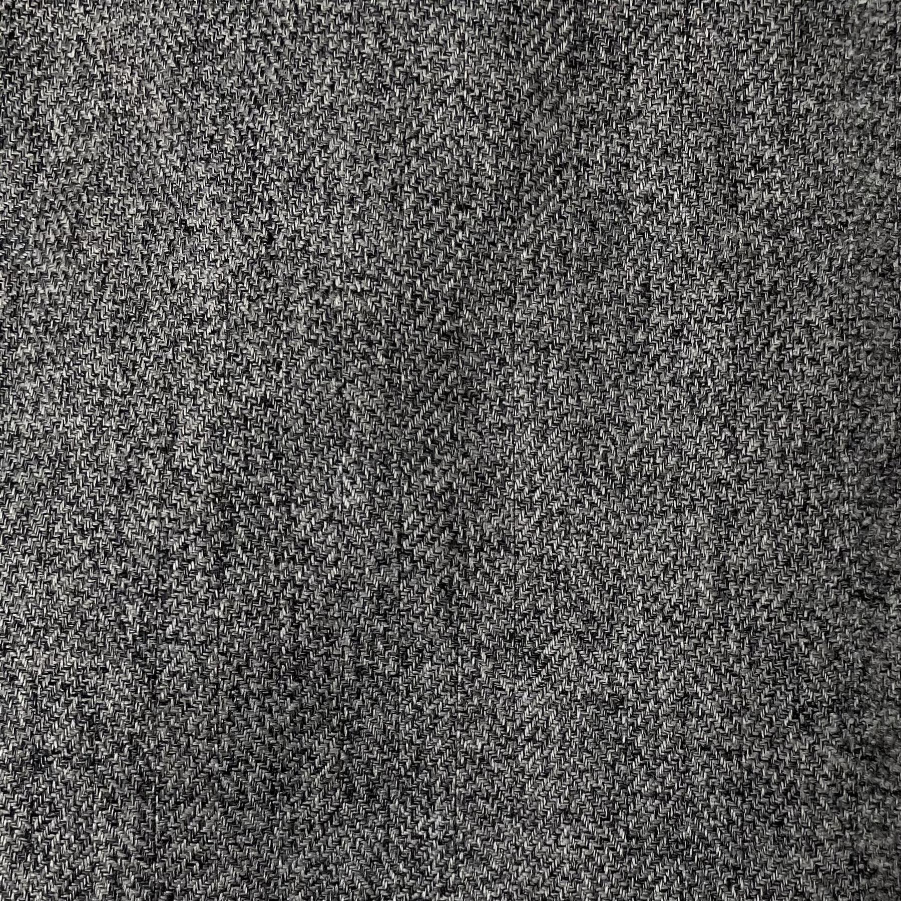 Fire Retardant Rustic Tweed Faux Wool Look Chevron Woven Upholstery Fabric - Picture 4 of 57