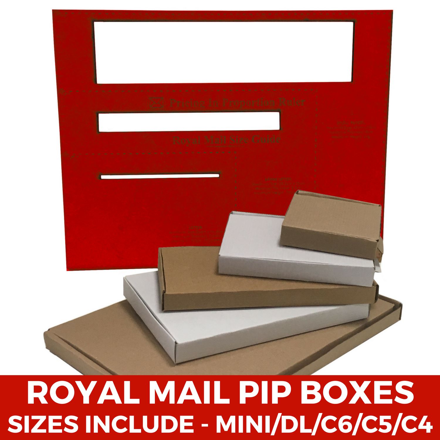 Royal Mail Large Letter Cardboard PIP Boxes Mailing Postal C4/C5/C6
