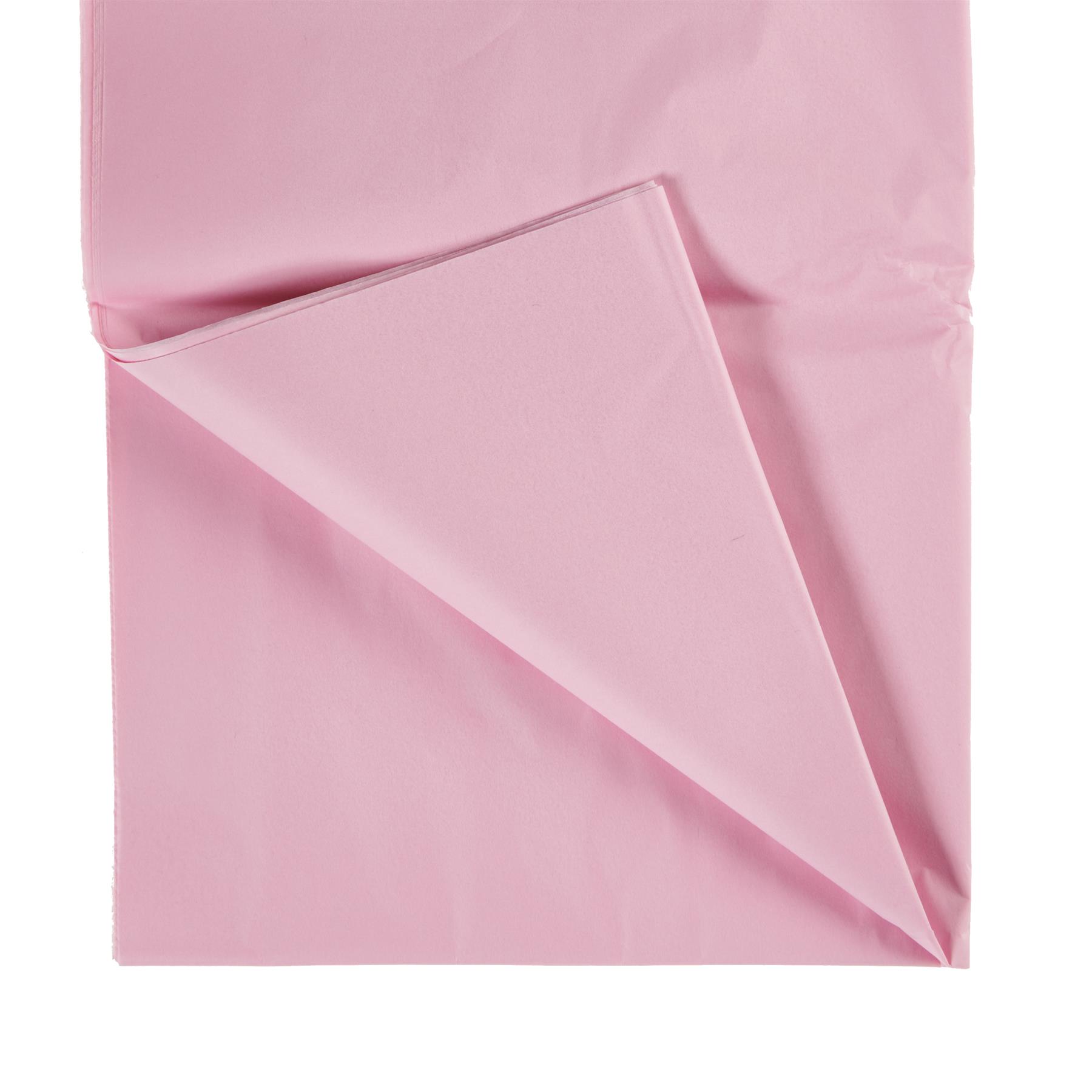 Pink Tissue Paper Sheets - Large Acid Free 50x75 Plain & Printed Polka Dot