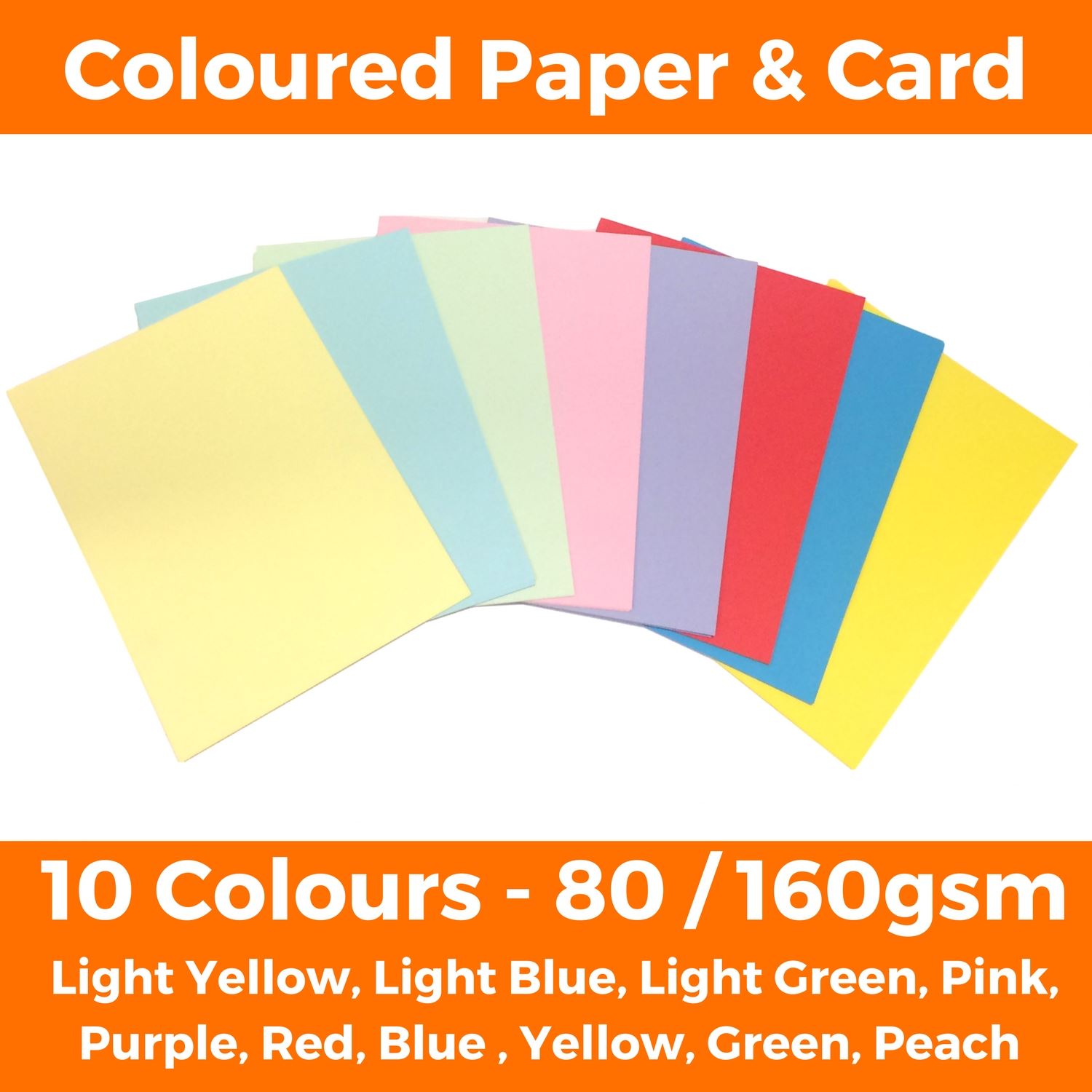 details about a4 coloured craft paper card sheets - printer making copier  paper - 80 / 160gsm