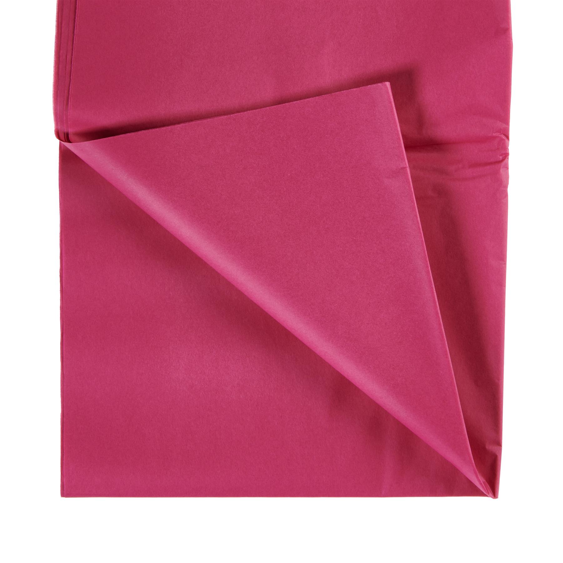 Pink Tissue Paper Sheets - Large Acid Free 50x75 Plain & Printed Polka Dot
