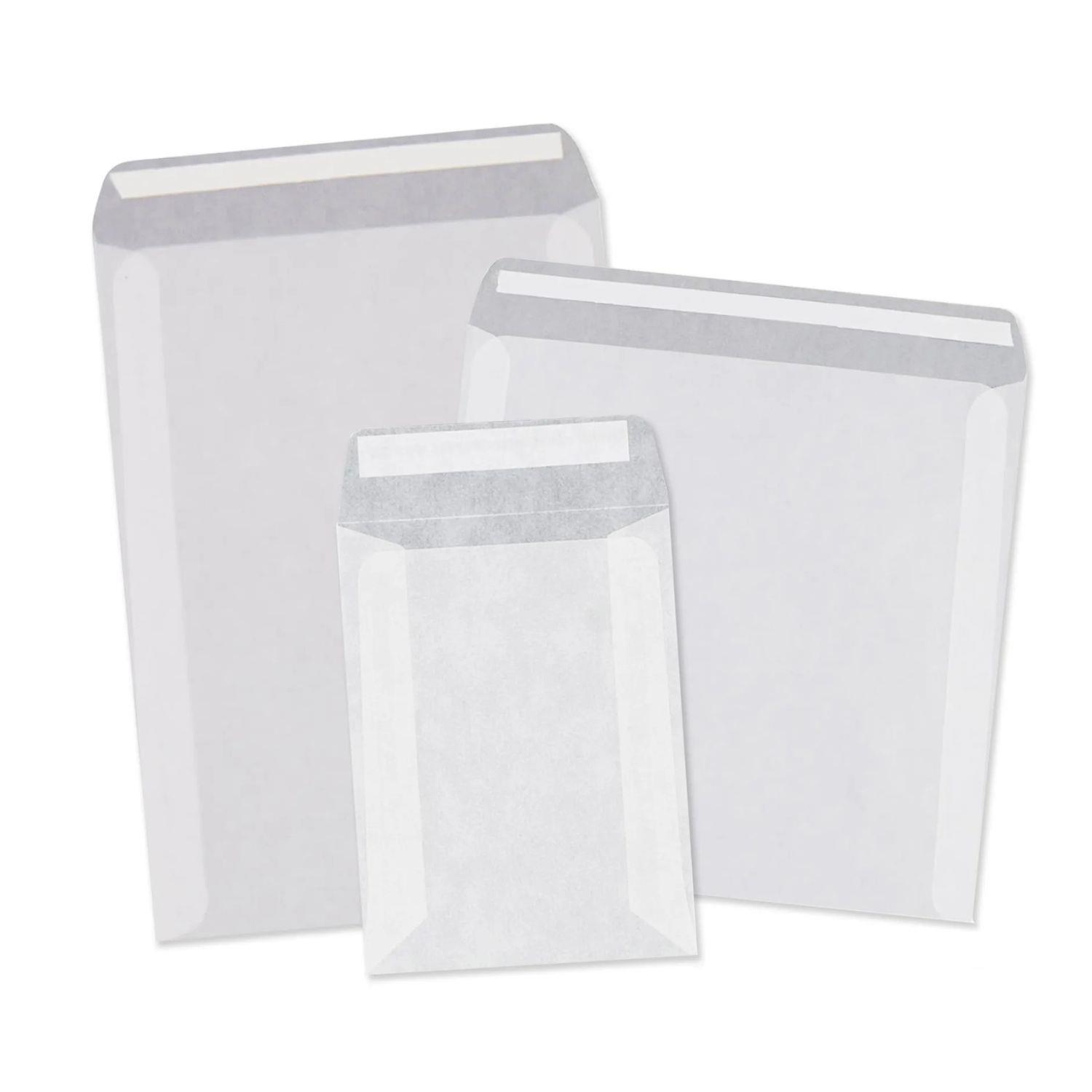 Glassine Bags Eco Biodegradable Confetti Envelopes Seeds Stamps Melts ALL SIZES