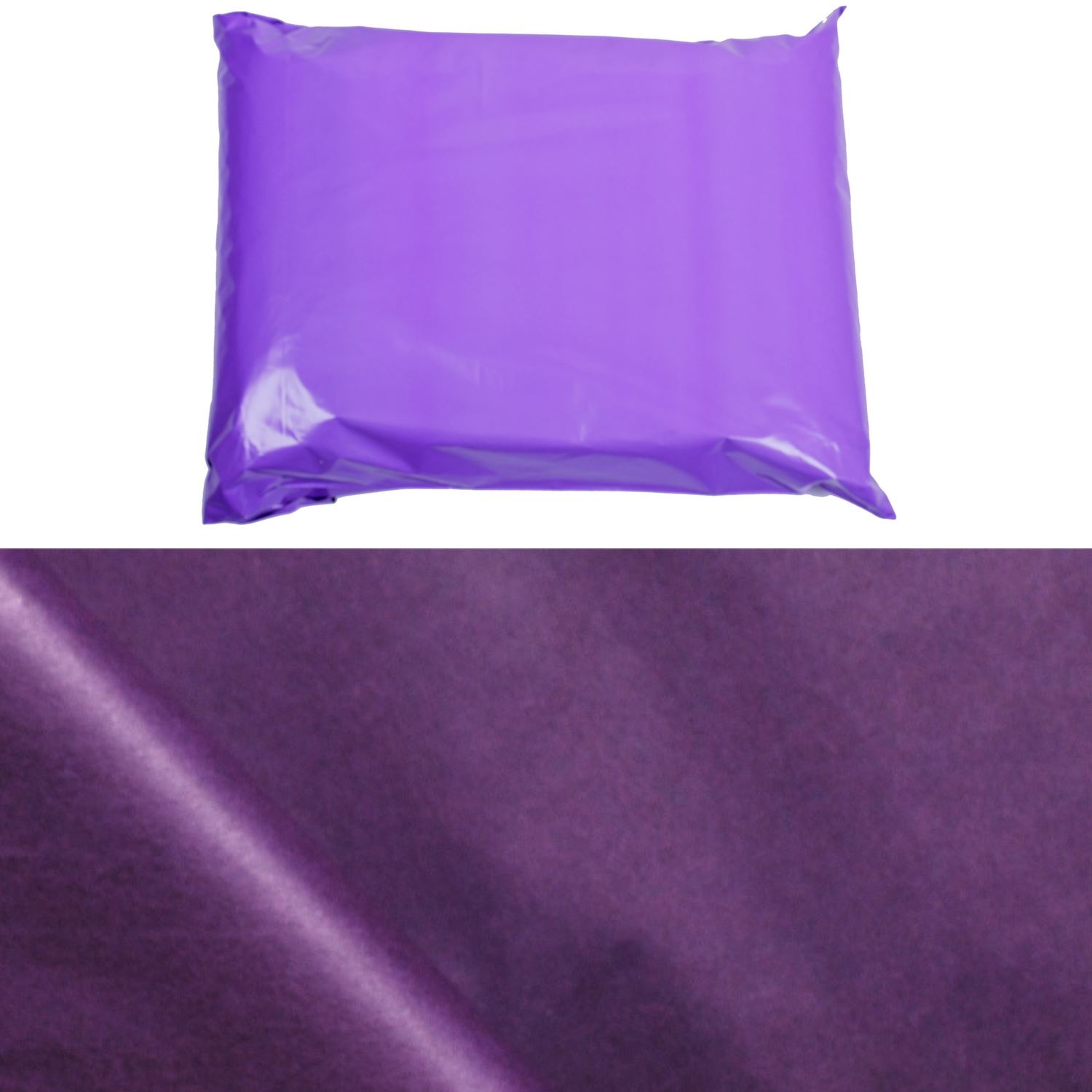 Coloured Tissue Paper & Mailing Bag Mix Pack - Polythene Post Gift Wrapping Kit - Picture 7 of 9